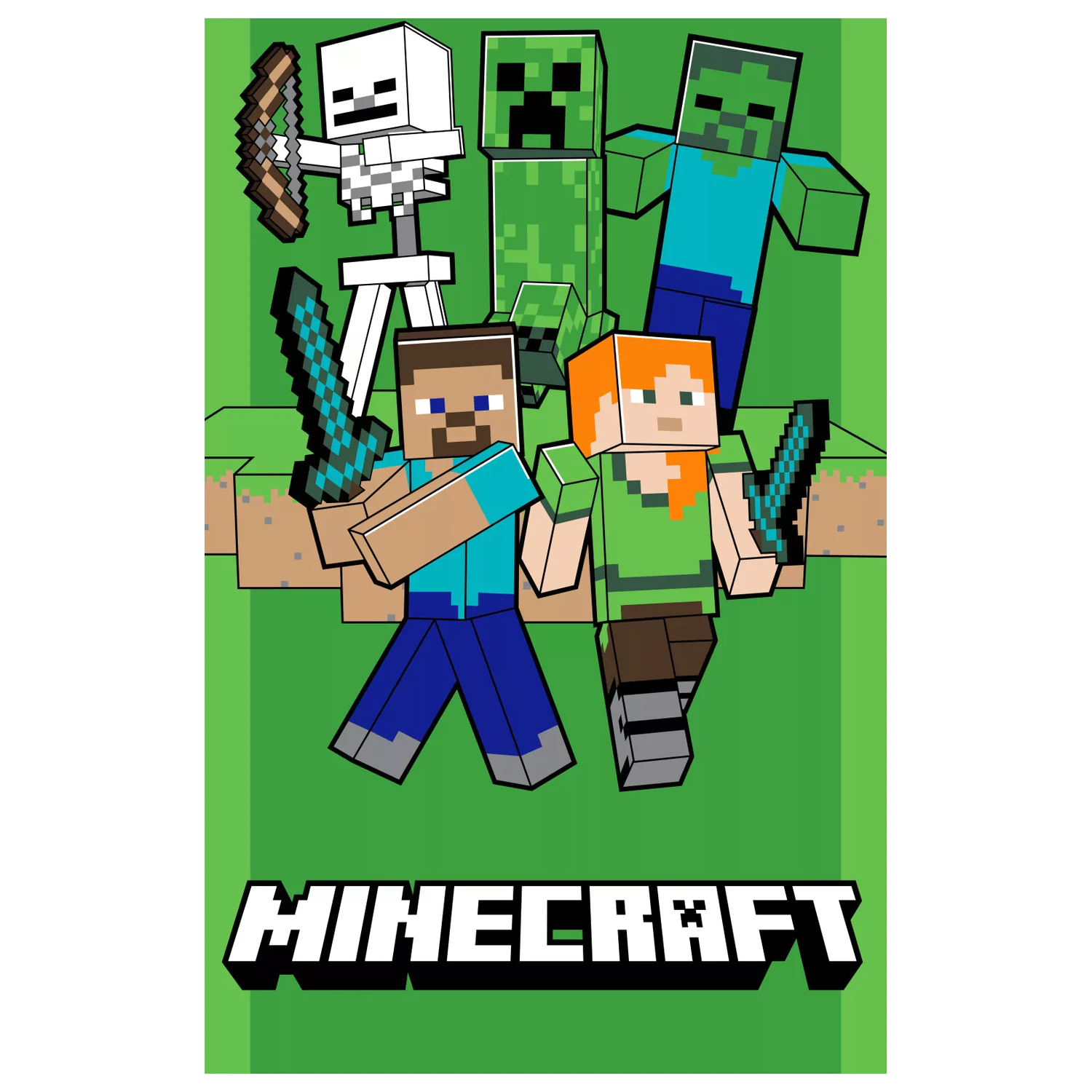 Minecraft Attack ręcznik 70x140cm zdjęcie produktu