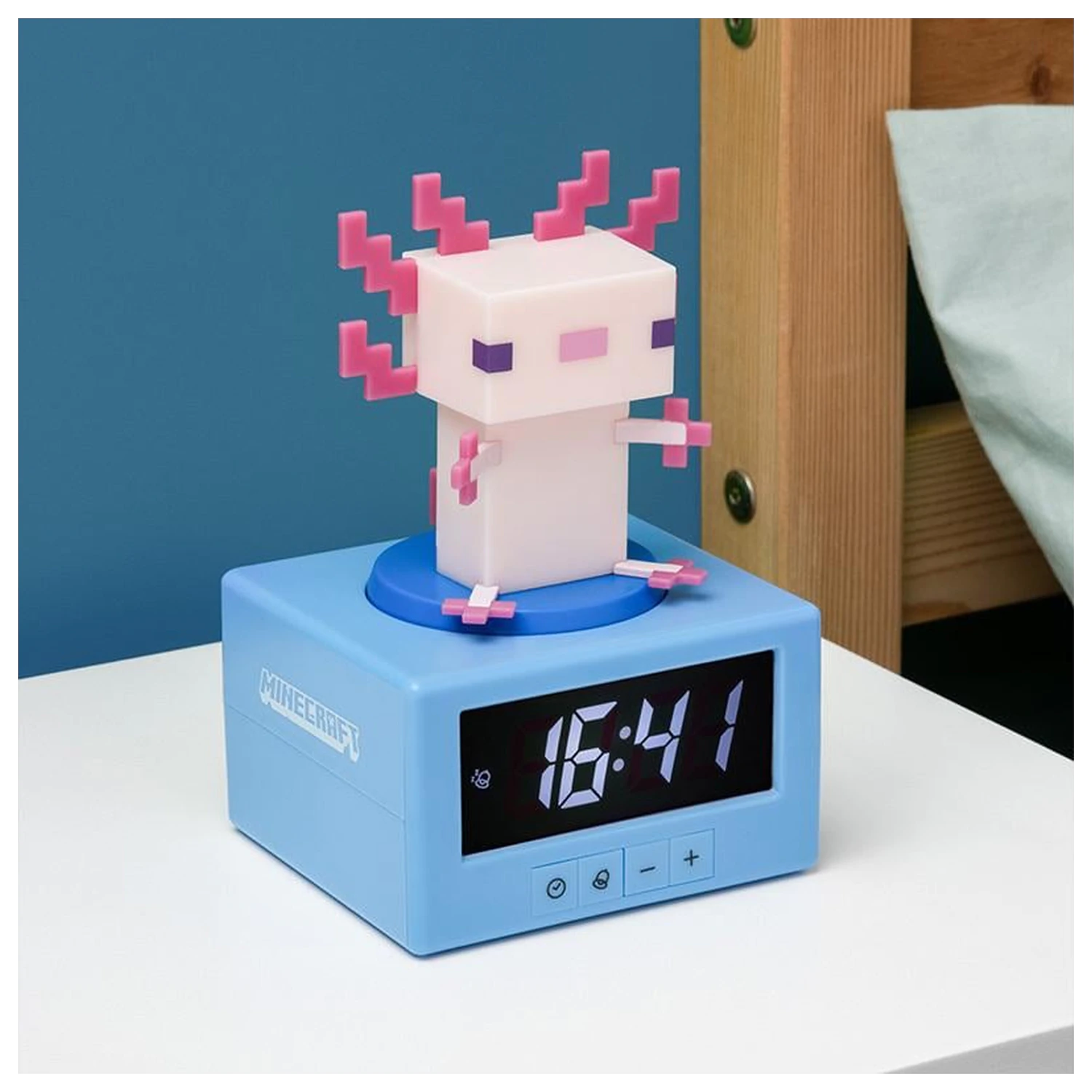 Minecraft Axolotl Icon Lampka Budzik 12cm zdjęcie produktu