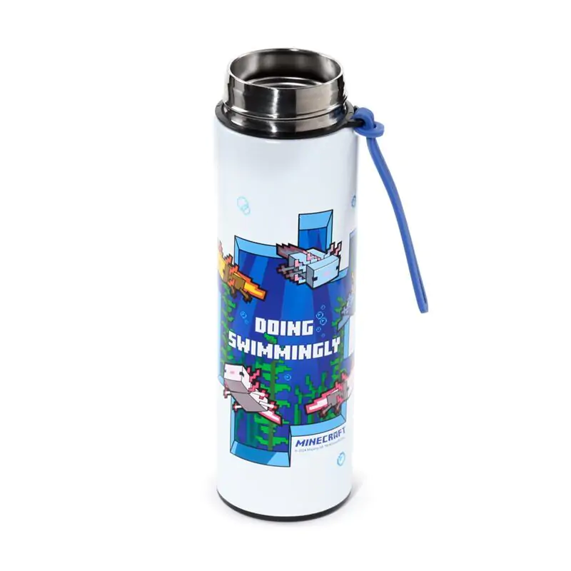 Termos Minecraft Axolotl ze stali nierdzewnej z termometrem butelka 450 ml zdjęcie produktu