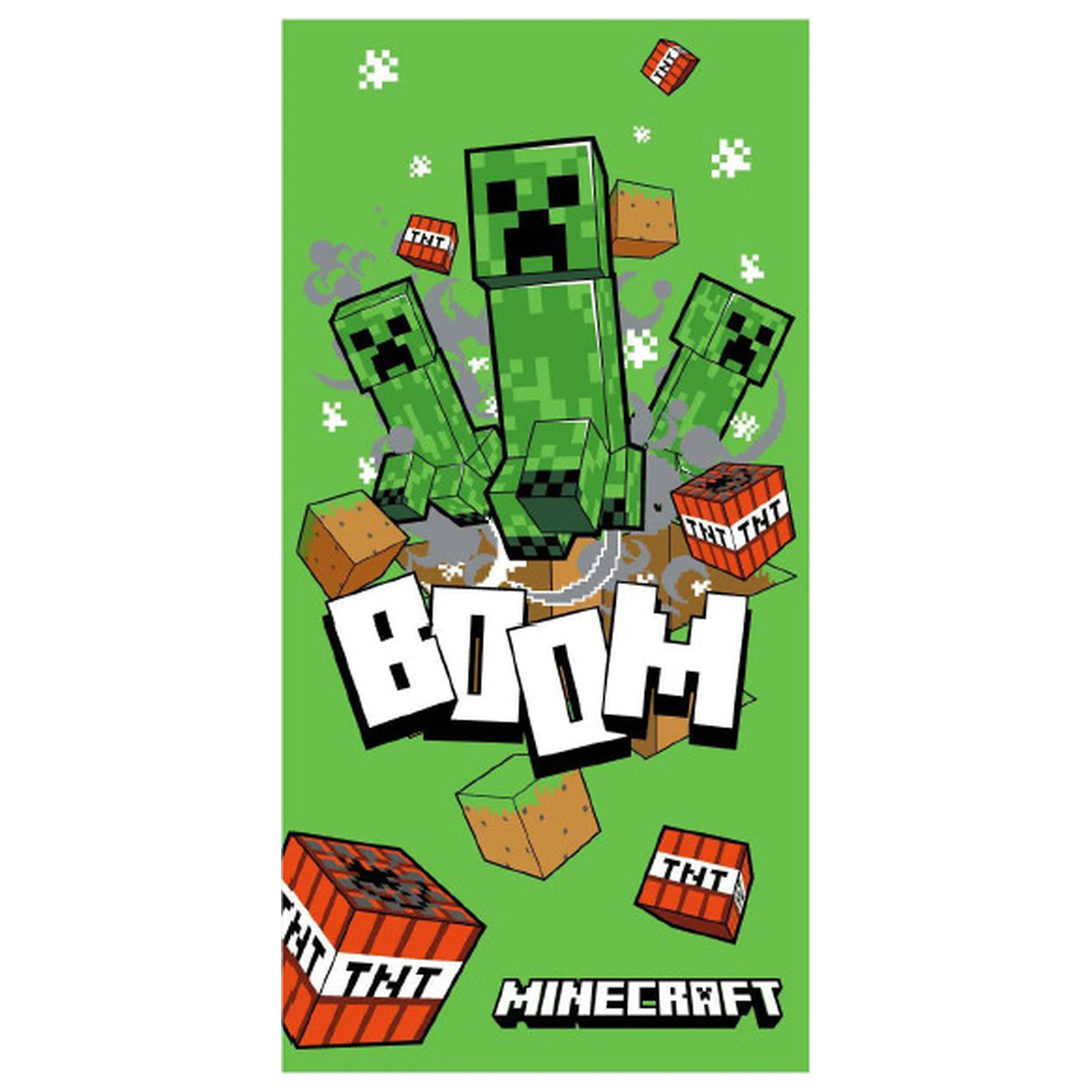 Minecraft Boom zielony ręcznik zdjęcie produktu