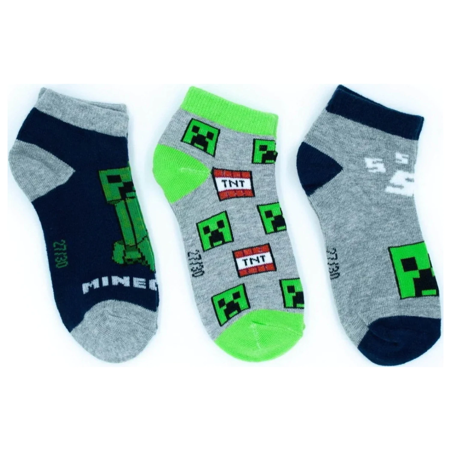 Minecraft Boomstep dziecięce ukryte skarpetki 31/34 zdjęcie produktu