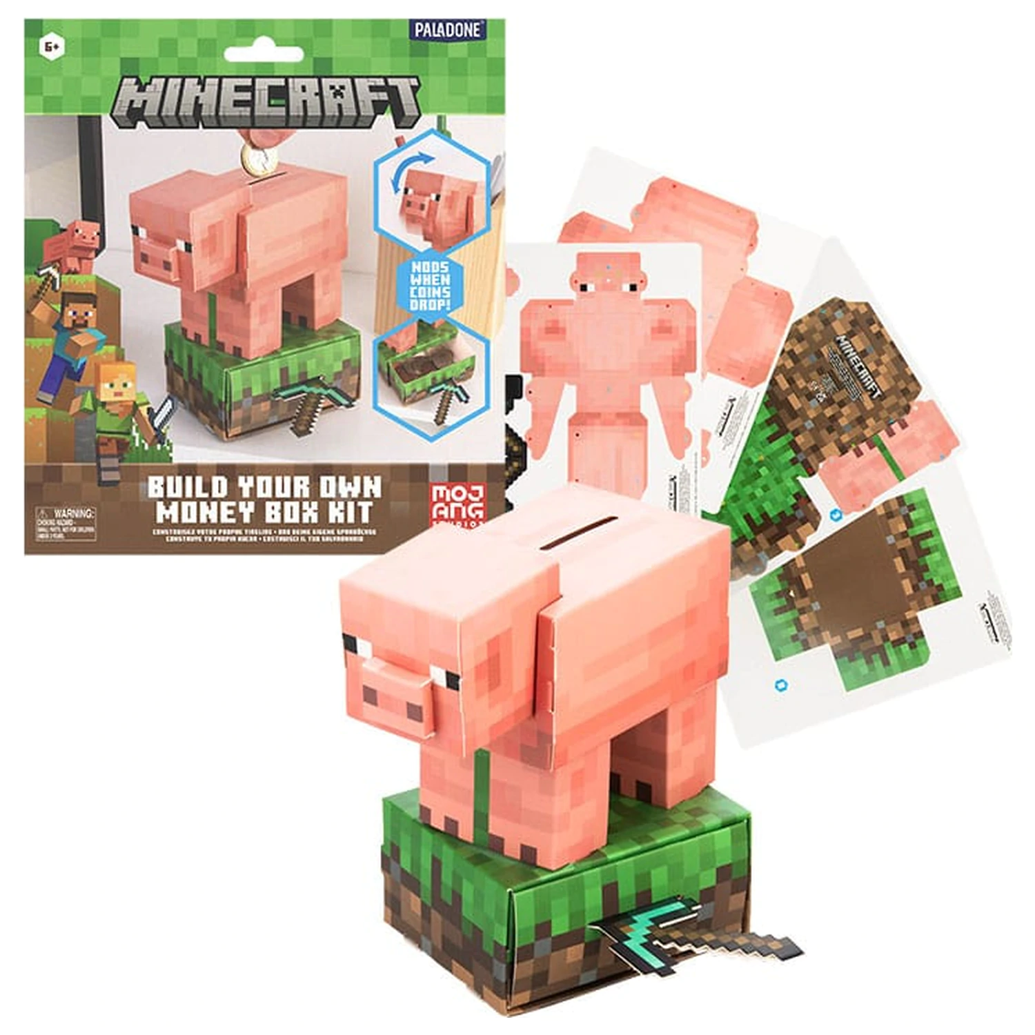 Minecraft Zbuduj Własną Skarbonkę Skarb Schwein zdjęcie produktu