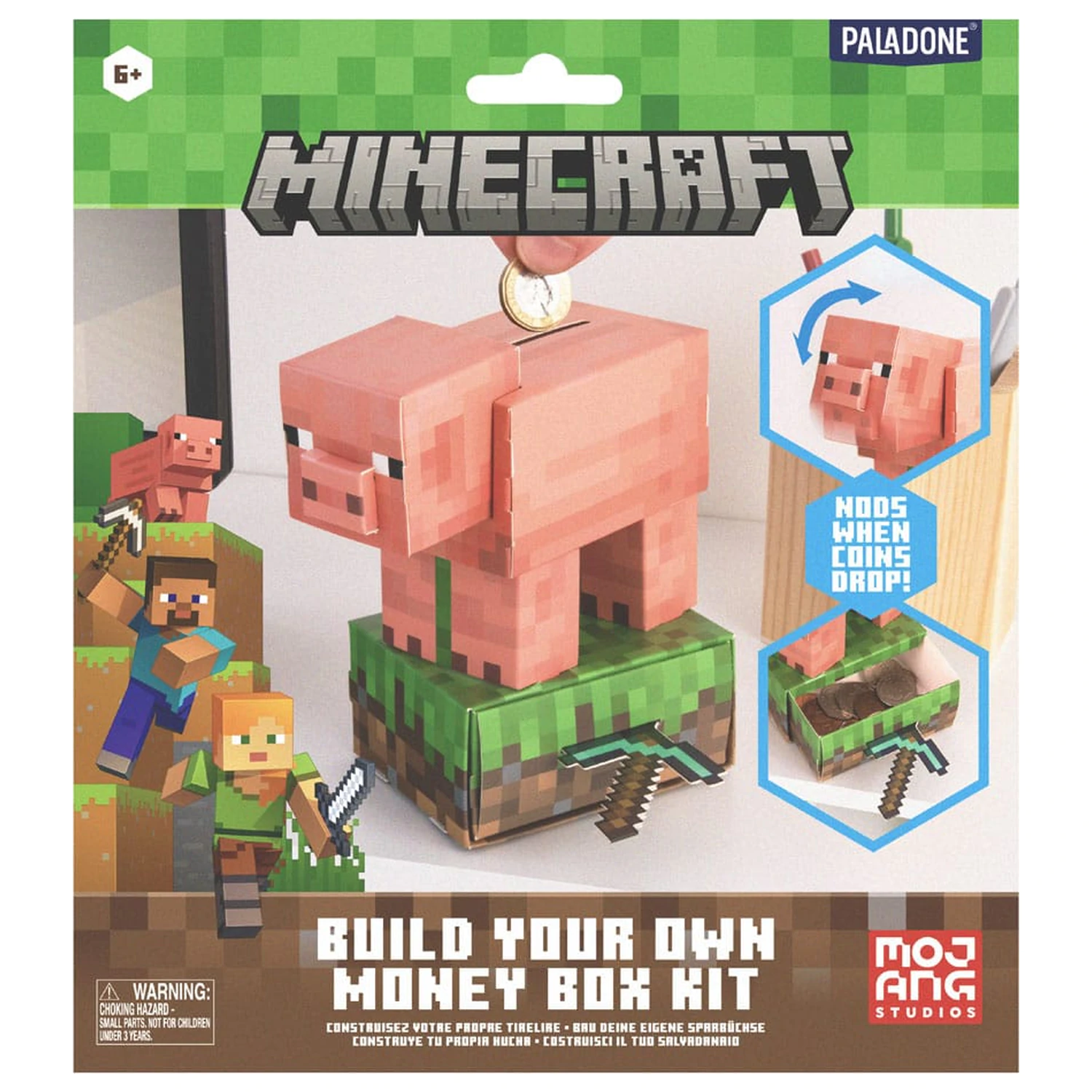 Minecraft Zbuduj Własną Skarbonkę Skarb Schwein zdjęcie produktu
