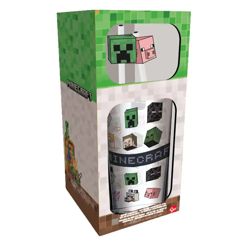 Minecraft Szklanka z Postaciami i Słomkami 485 ml zdjęcie produktu