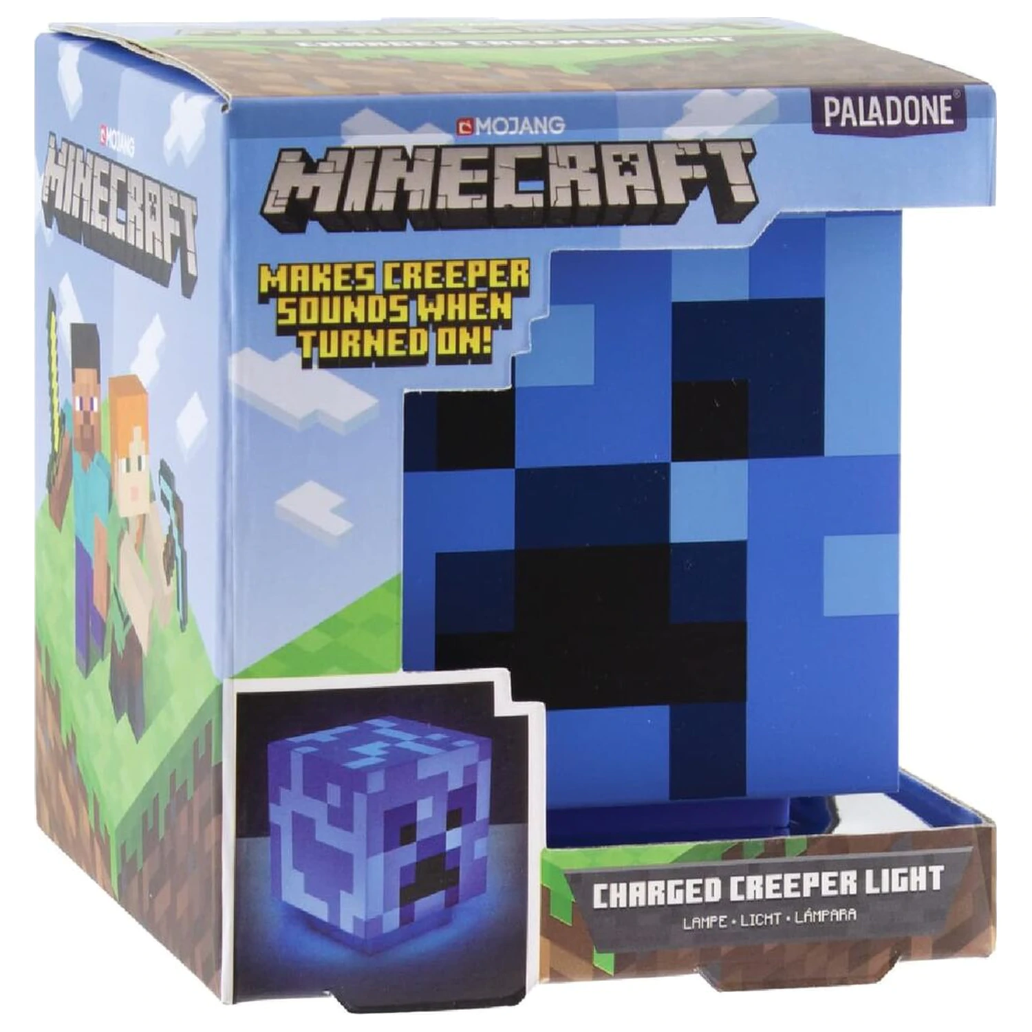 Minecraft Charged Creeper lampa z dźwiękiem 3D zdjęcie produktu
