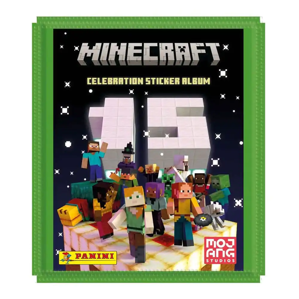 Minecraft Sticker Collection Eco-Blister 15th Anniversary Celebration *German Version* - Kolekcja Naklejek Minecraft Eco-Blister 15-lecie *Wersja Niemiecka* zdjęcie produktu