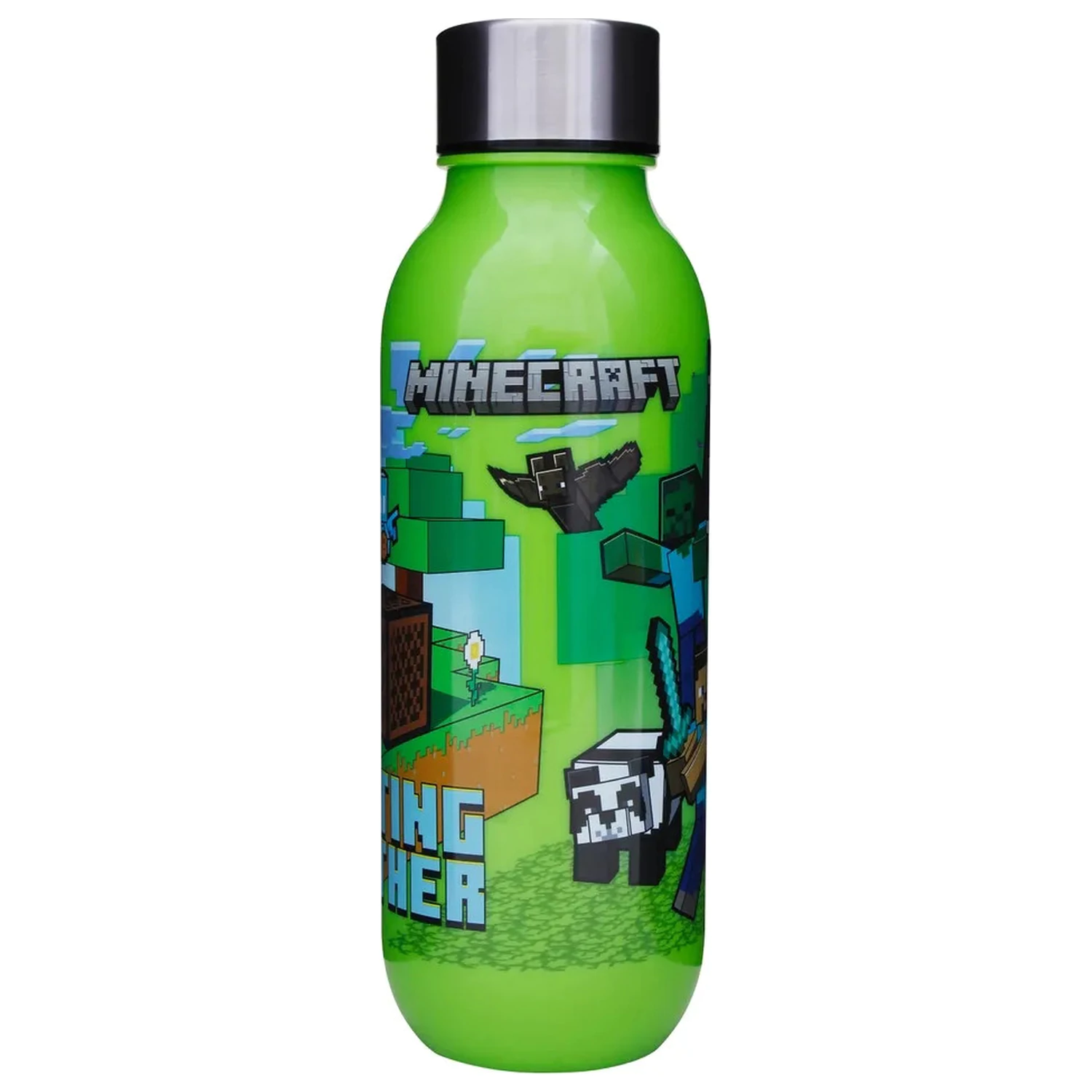Minecraft Crafting plastikowa butelka na wodę ze zakrętką 640 ml zdjęcie produktu