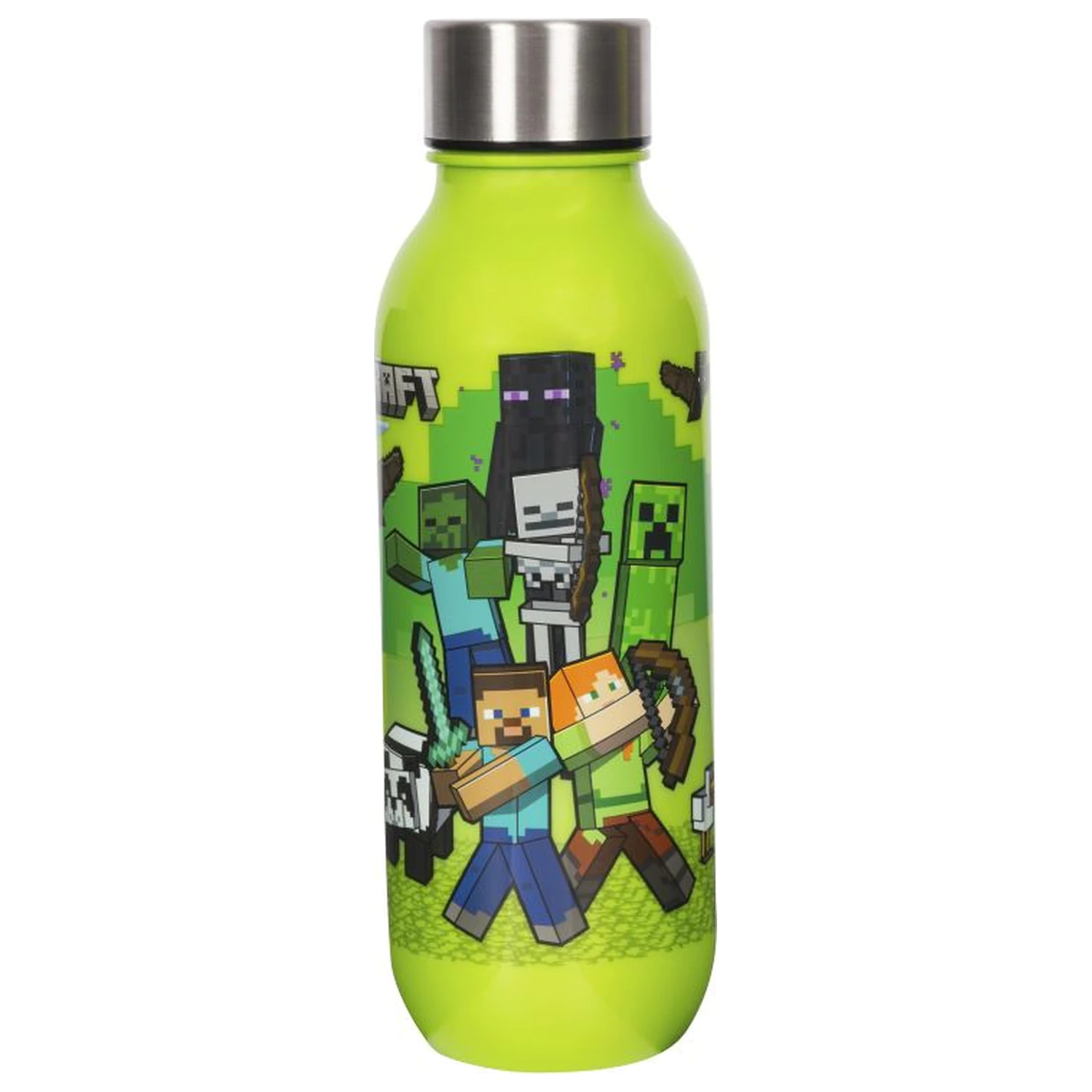 Minecraft Crafting plastikowa butelka na wodę ze zakrętką 640 ml zdjęcie produktu