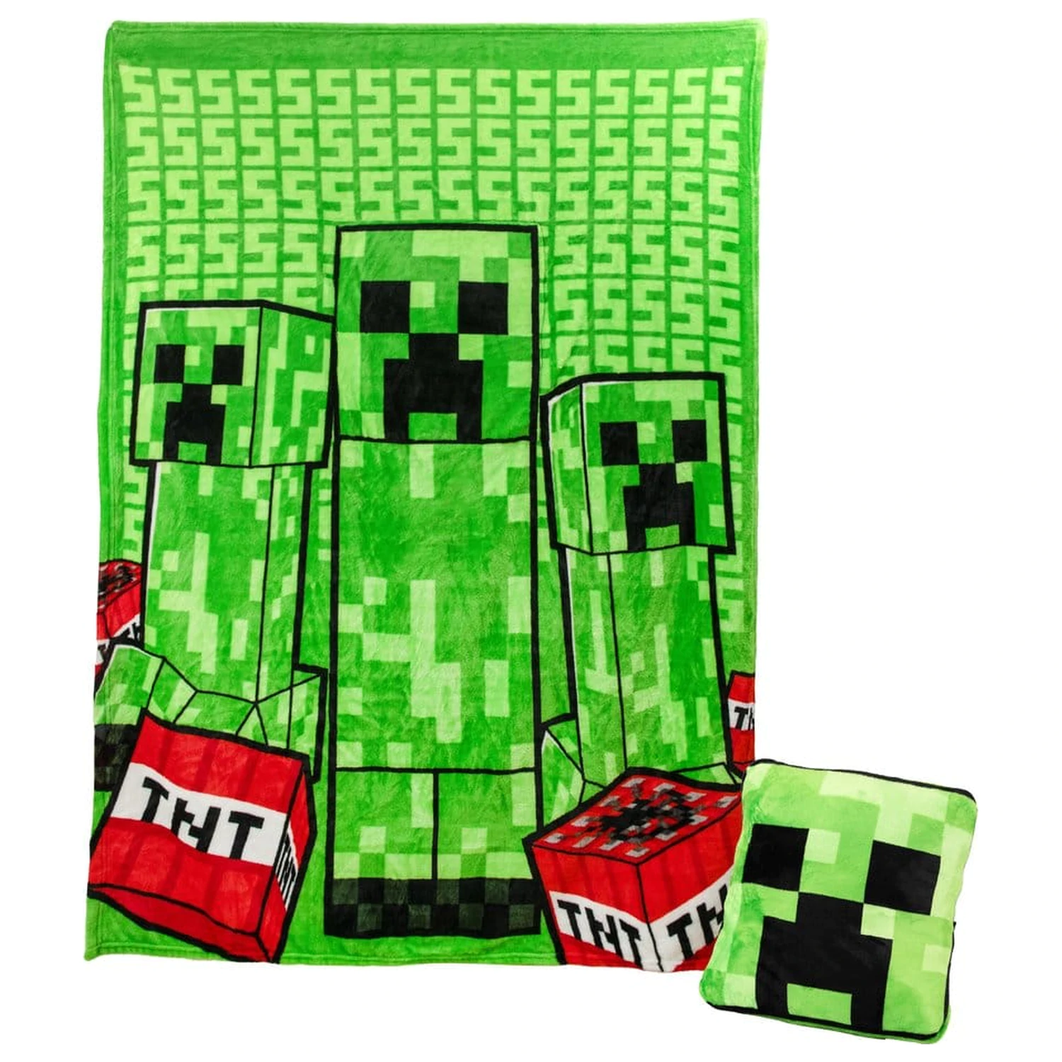 Składana poduszka i kocyk 2 w 1 Minecraft Creeper 150 cm zdjęcie produktu