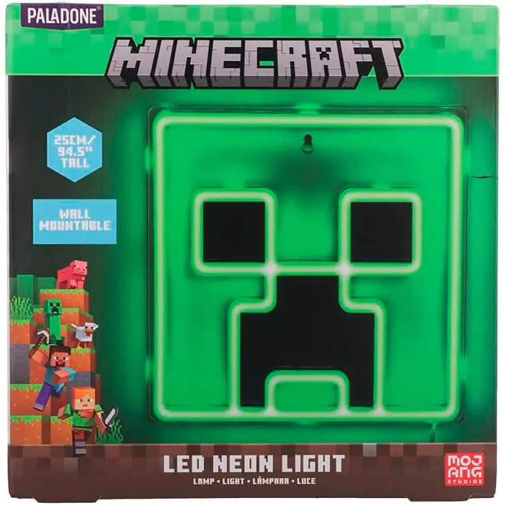 Minecraft Creeper LED Lampa ścienna 25 cm zdjęcie produktu