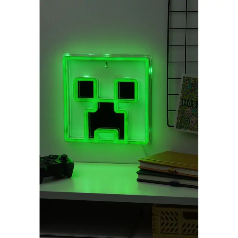 Minecraft Creeper LED Lampa ścienna 25 cm zdjęcie produktu