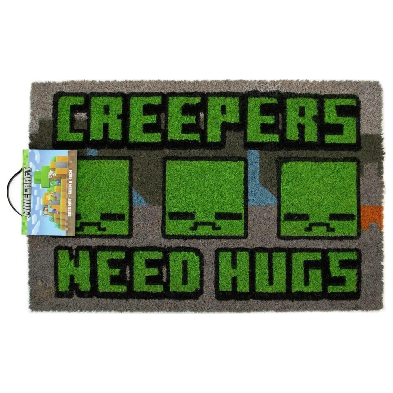 Minecraft Creeper Need Hugs wycieraczka 40X60cm zdjęcie produktu