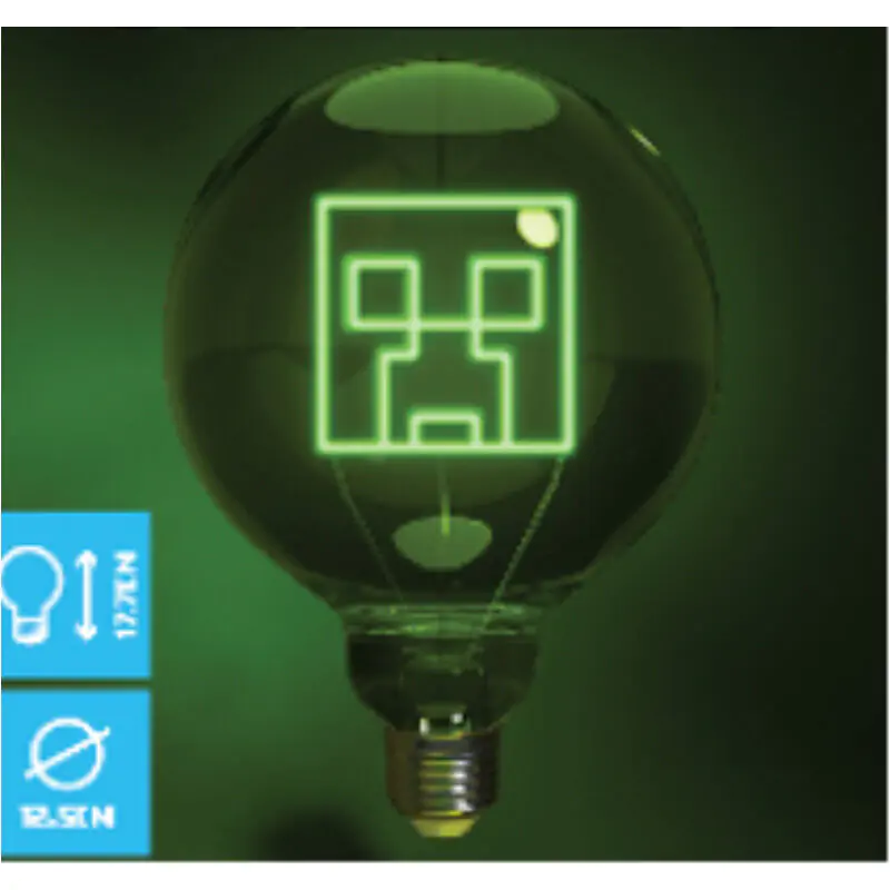 Żarówka LED Neon Minecraft Creeper zdjęcie produktu