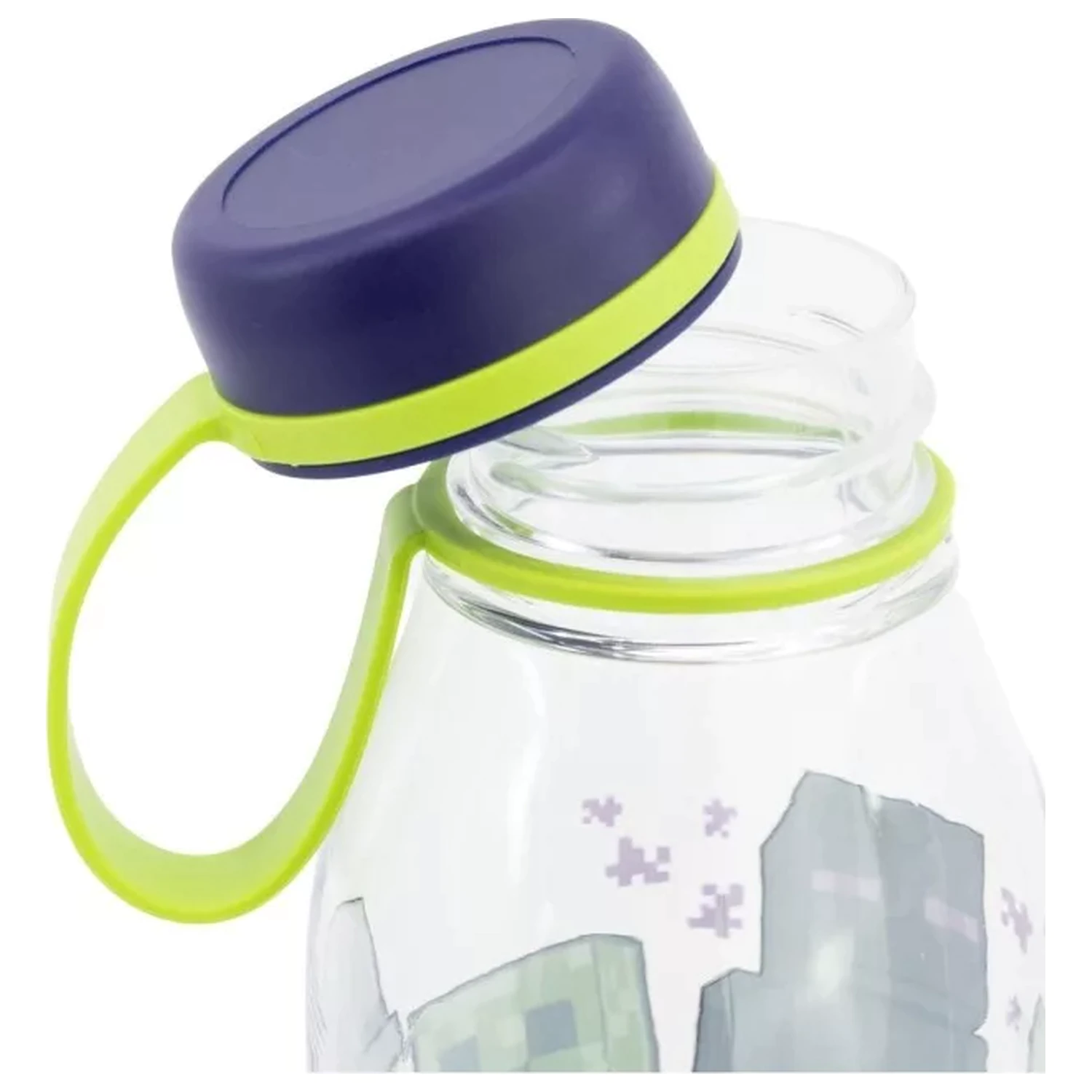 Plastikowa butelka na wodę Ecozen Minecraft Creeper Squad z zakręcaną nakrętką 650 ml zdjęcie produktu