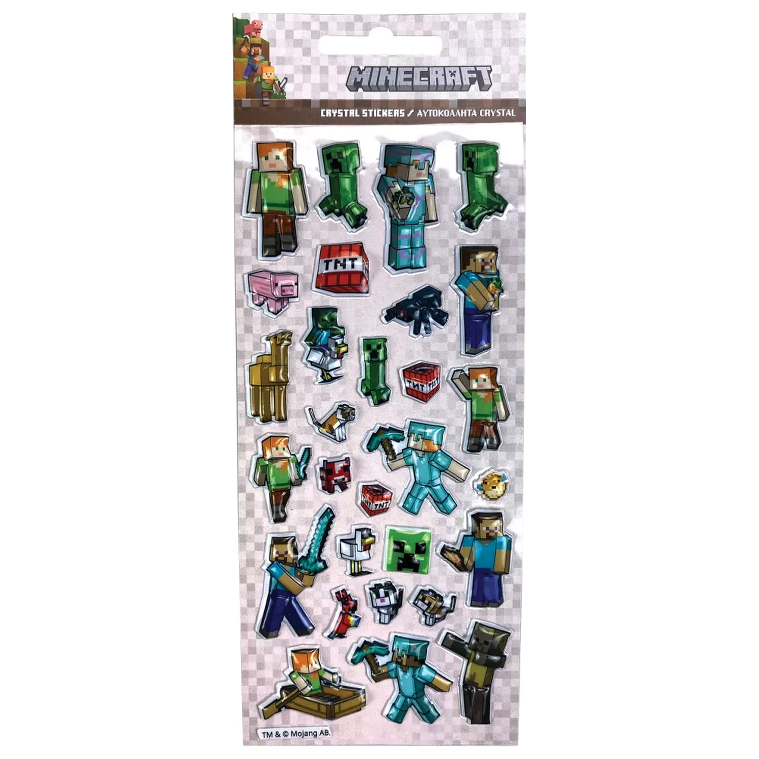 Minecraft Creepers Need Hugs naklejka bąbelkowa zdjęcie produktu