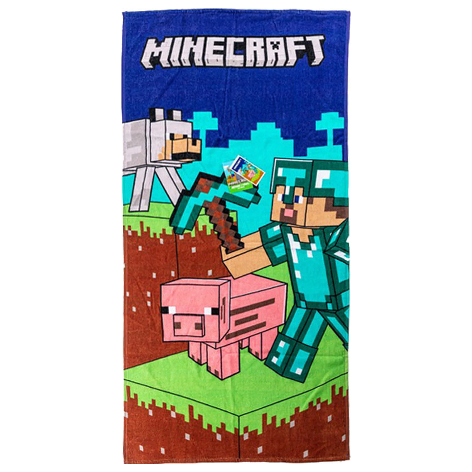 Minecraft ręcznik z diamentową zbroją zdjęcie produktu