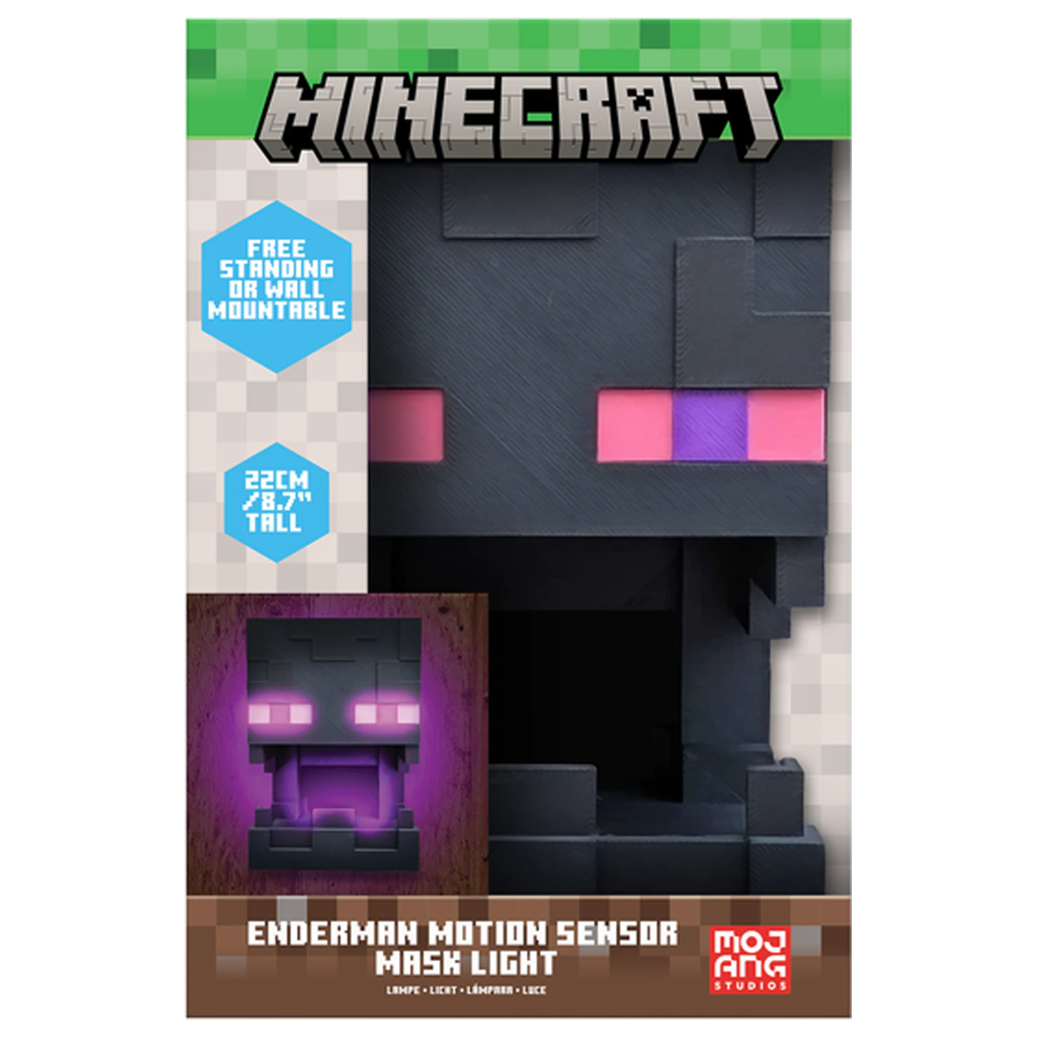 Maska Minecraft Enderman Light Motion Sensor zdjęcie produktu