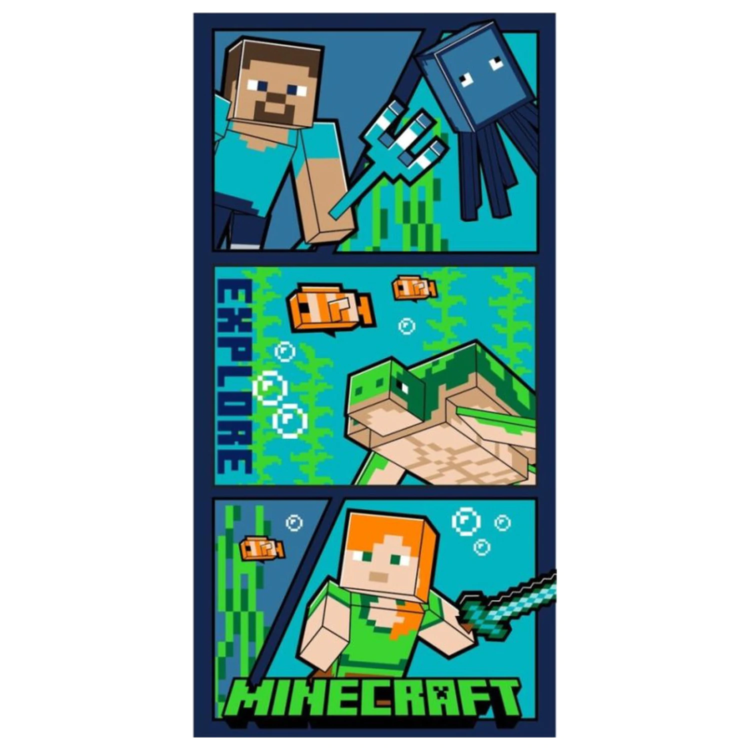 Minecraft Explore Ręcznik 70x140cm zdjęcie produktu