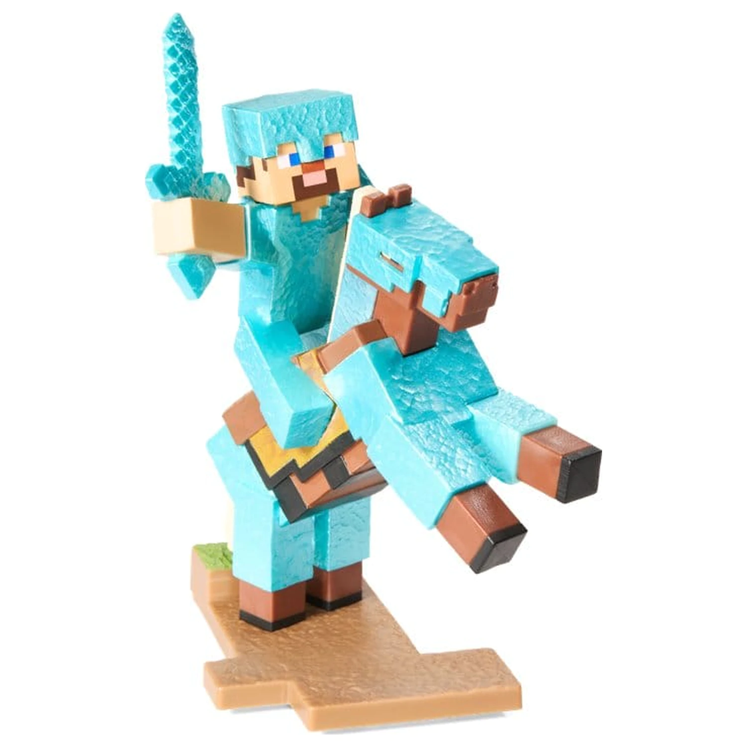 Minecraft Figurka Diorama Diamond Armor Steve and Horse 18 cm zdjęcie produktu