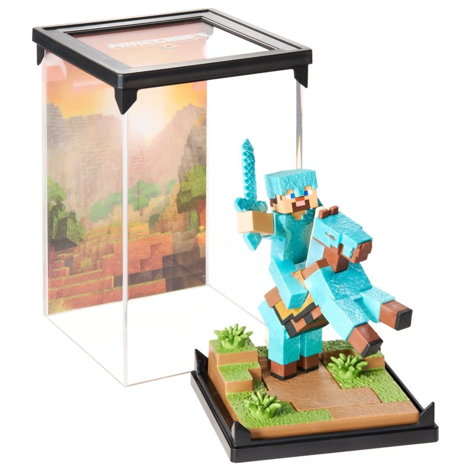 Minecraft Figurka Diorama Diamond Armor Steve and Horse 18 cm zdjęcie produktu