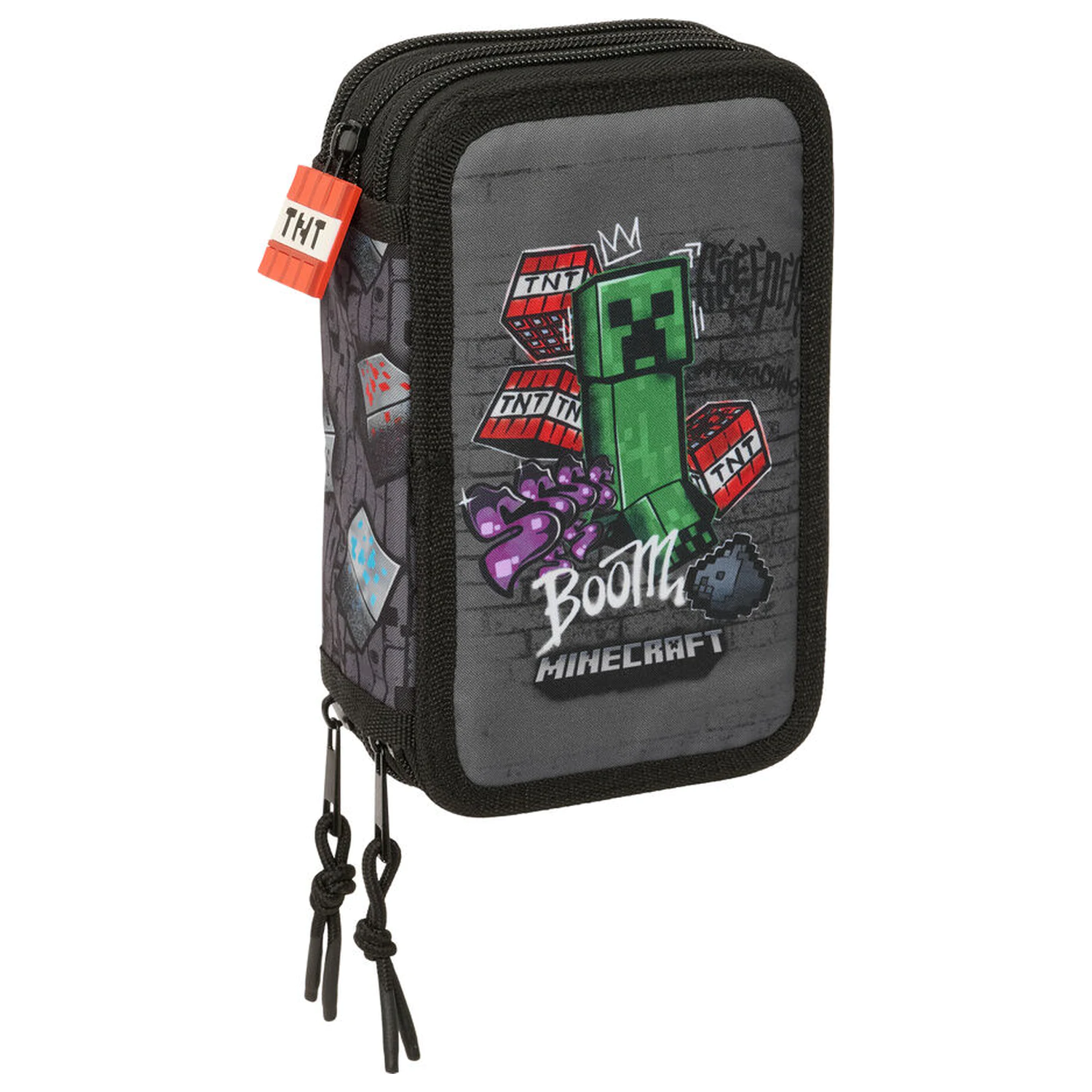 Minecraft Graffiti potrójny piórnik 37 sztuk zdjęcie produktu