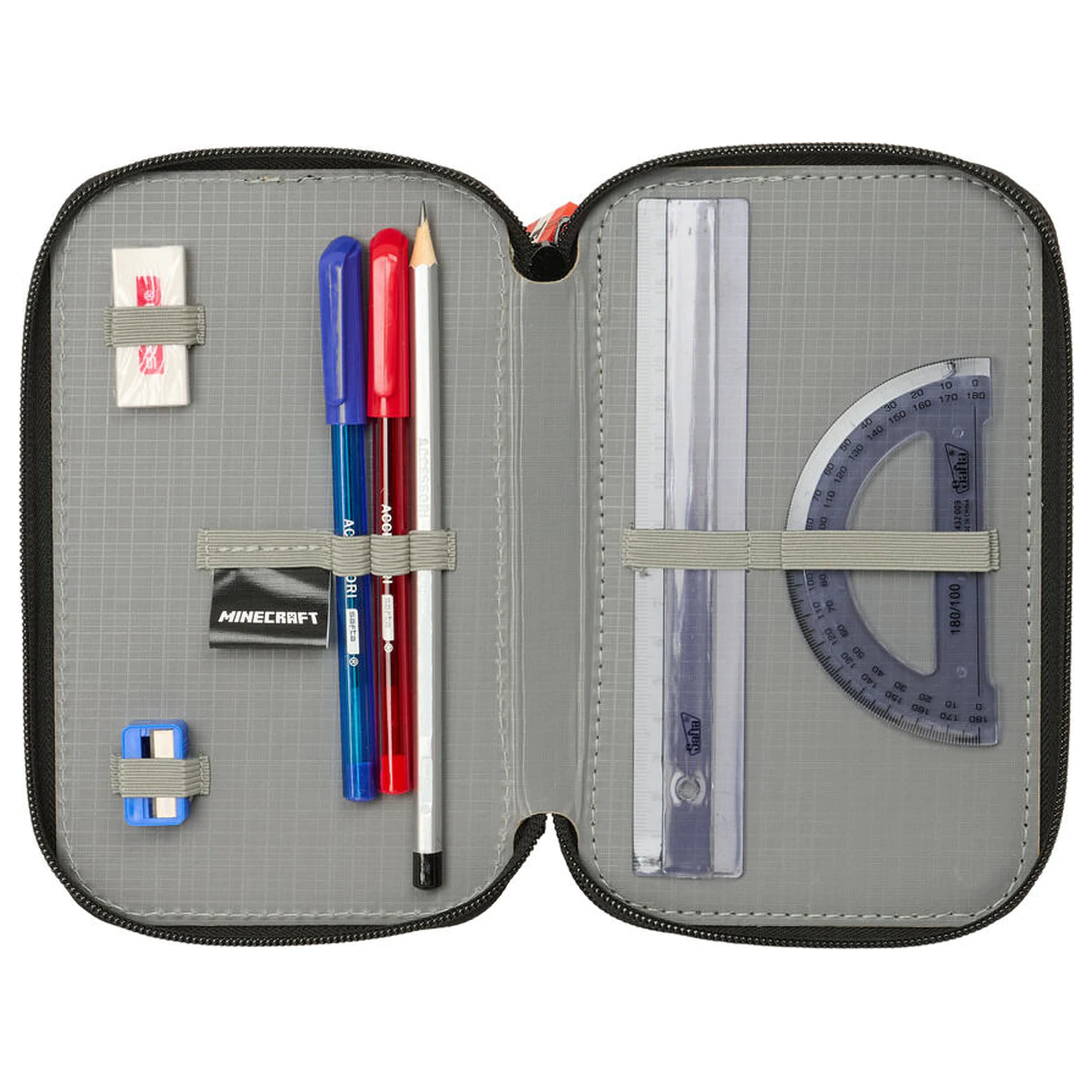 Minecraft Graffiti potrójny piórnik 37 sztuk zdjęcie produktu