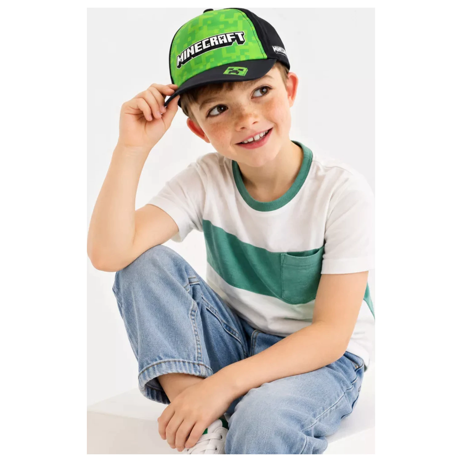 Minecraft Green Block dziecięca czapka z daszkiem 55 cm zdjęcie produktu