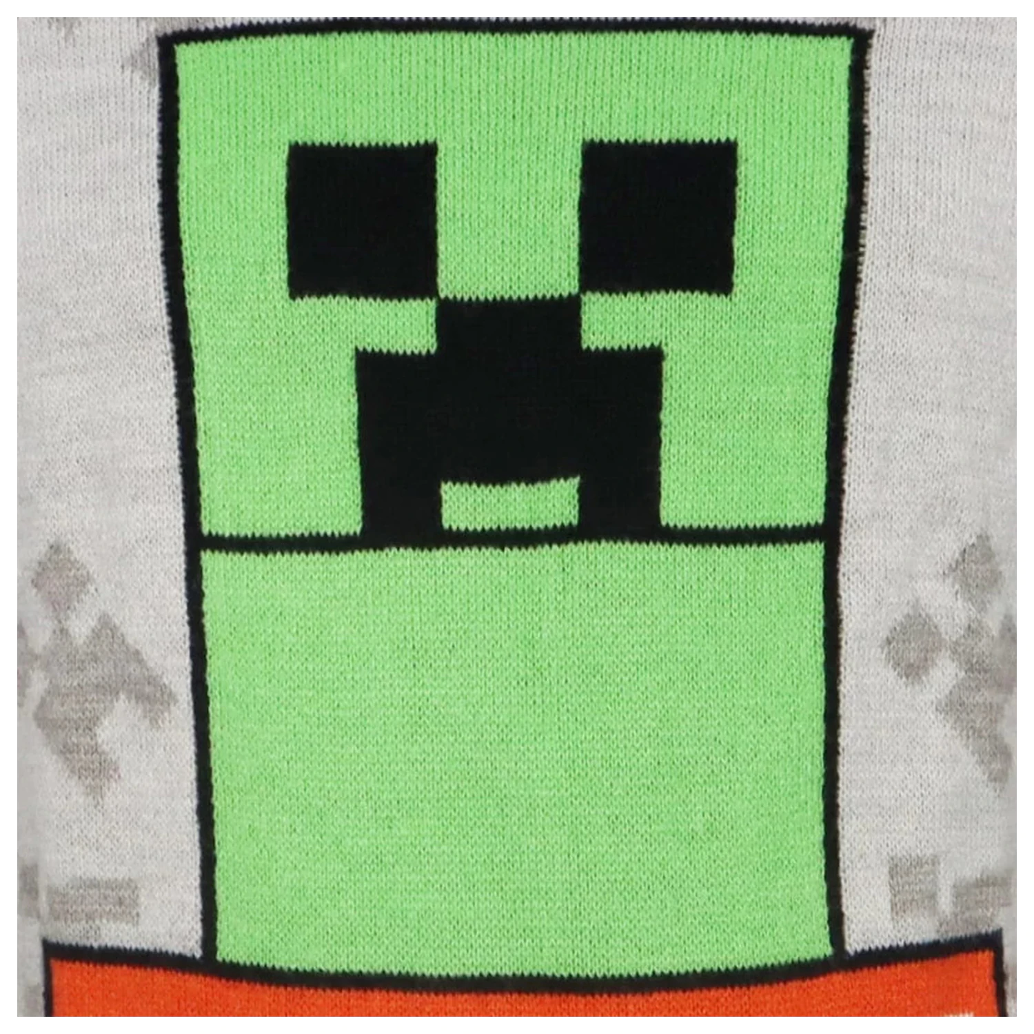 Minecraft Szary Sweter dzianinowy dla dzieci zdjęcie produktu