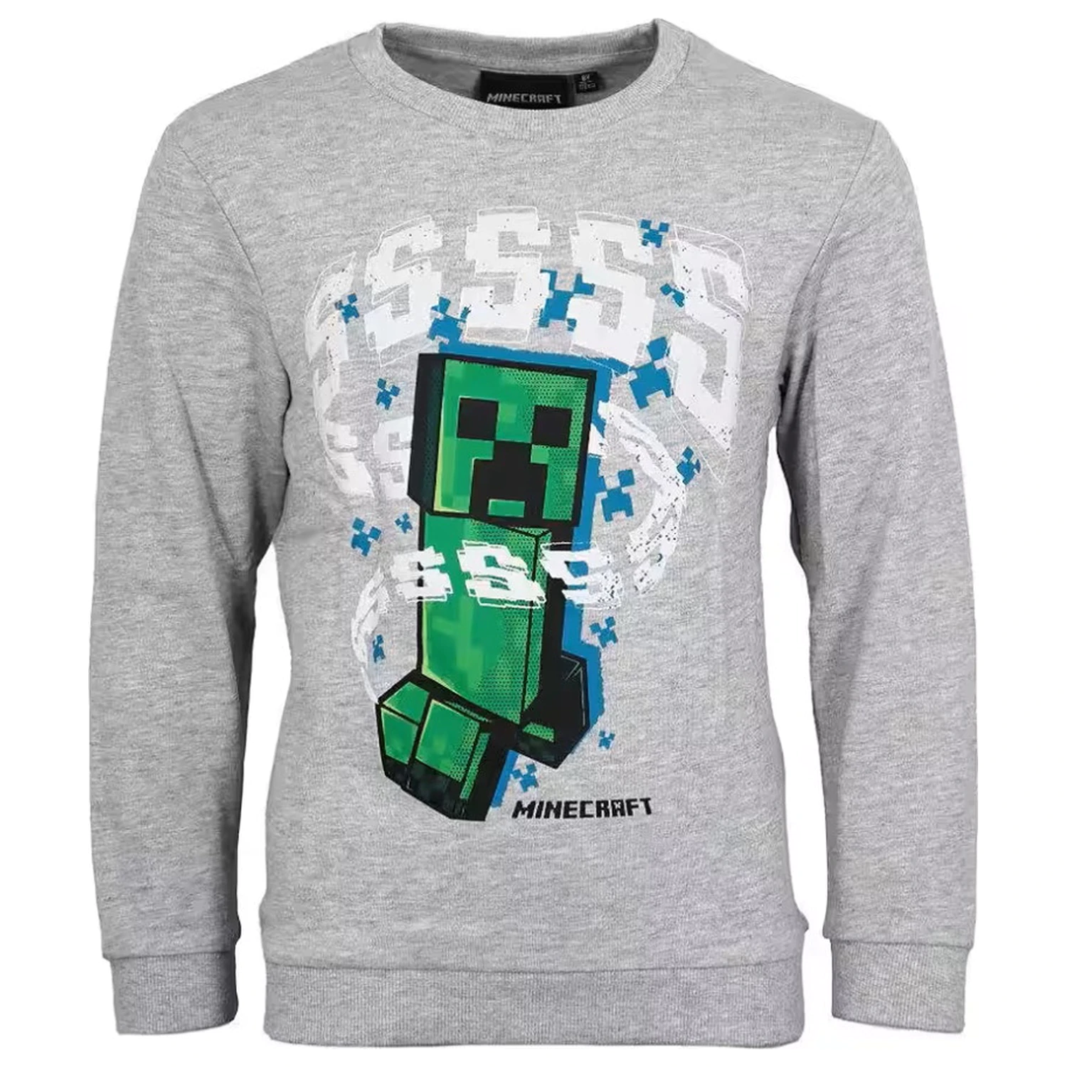 Minecraft Szara Dziecięca Bluza z Kapturem zdjęcie produktu