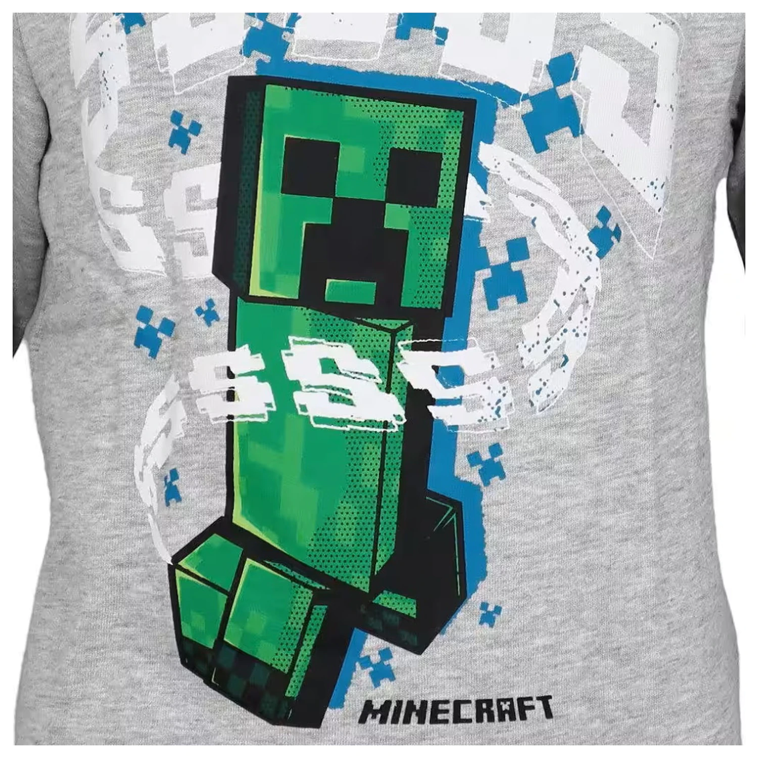 Minecraft Szara Dziecięca Bluza z Kapturem zdjęcie produktu