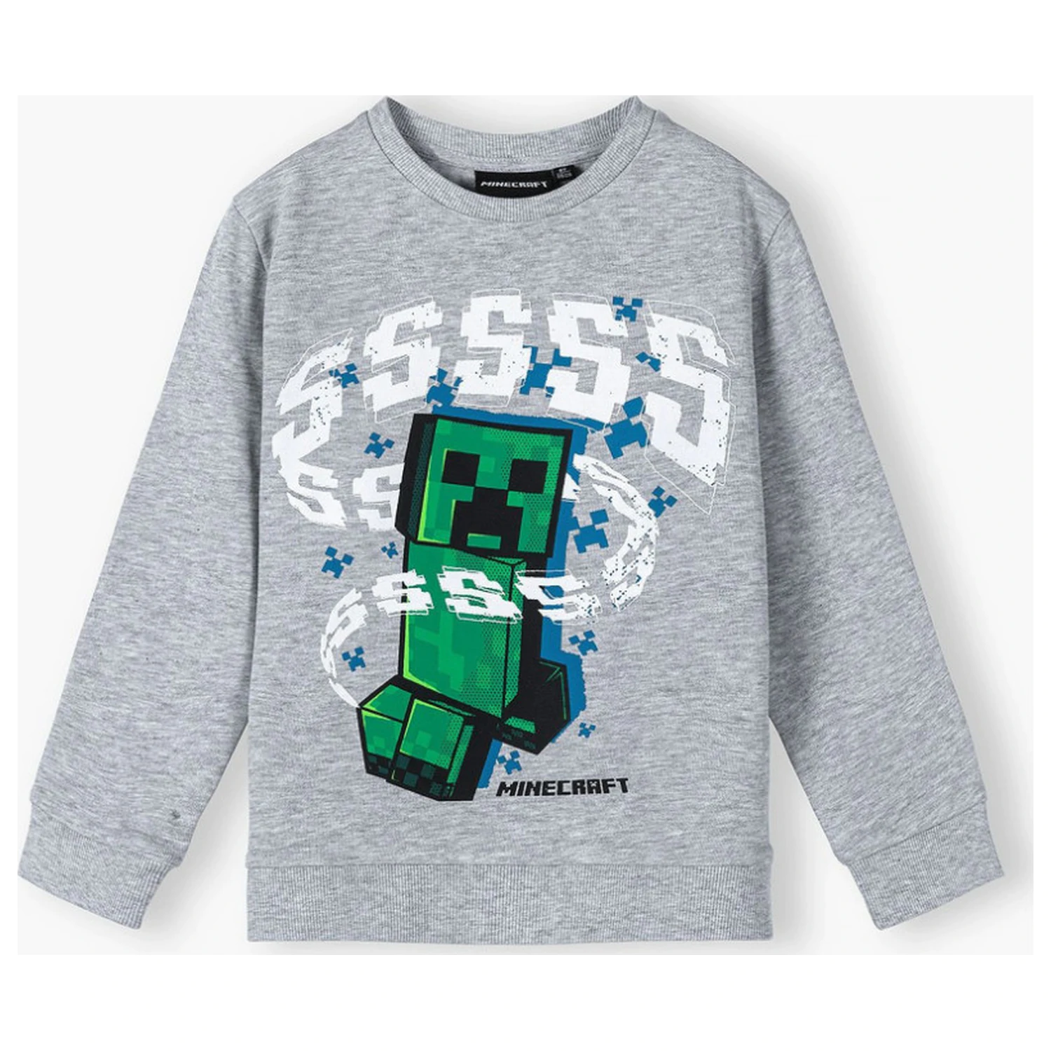 Minecraft Szara Dziecięca Bluza z Kapturem zdjęcie produktu