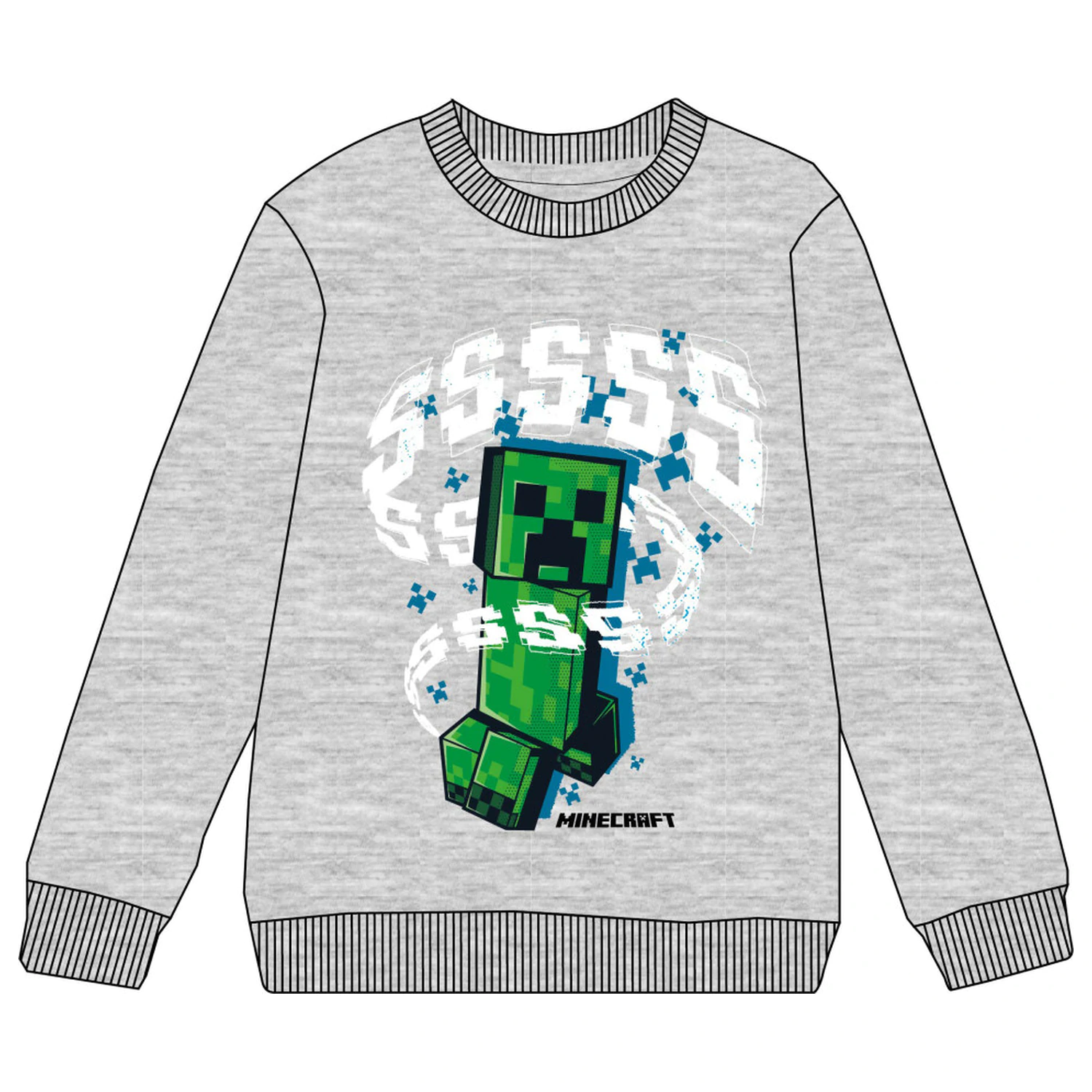 Minecraft Szara Dziecięca Bluza z Kapturem zdjęcie produktu