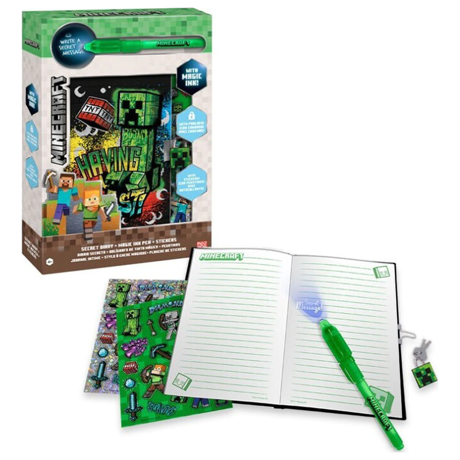 Minecraft Diary i Magic Pen Set zdjęcie produktu
