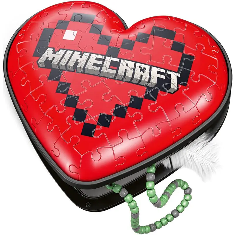 Minecraft Heart 3D puzzle 54 szt. zdjęcie produktu