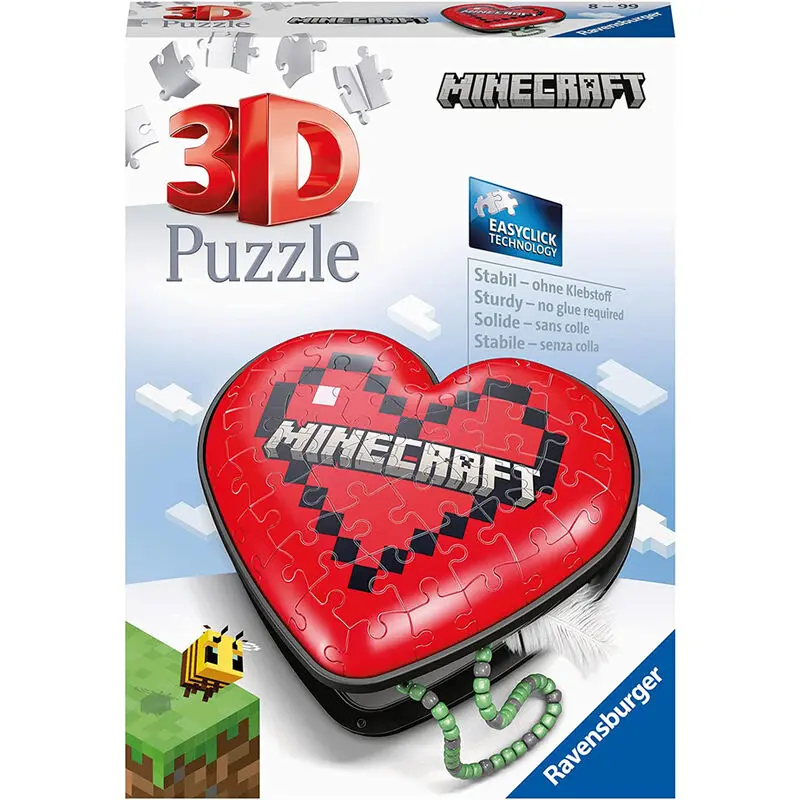 Minecraft Heart 3D puzzle 54 szt. zdjęcie produktu