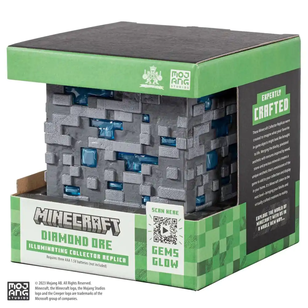 Minecraft Replika Świecąca Ruda Diamentu Kostka 10 cm zdjęcie produktu