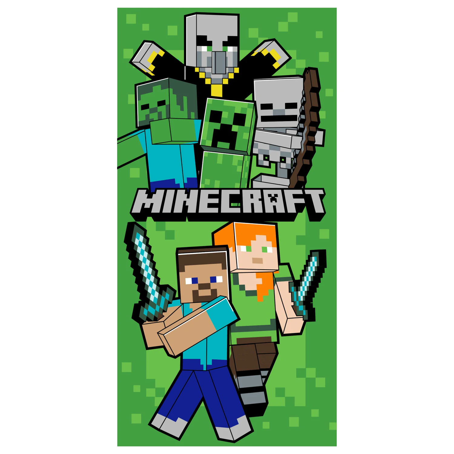 Minecraft Let's Survive Ręcznik 70x140cm zdjęcie produktu
