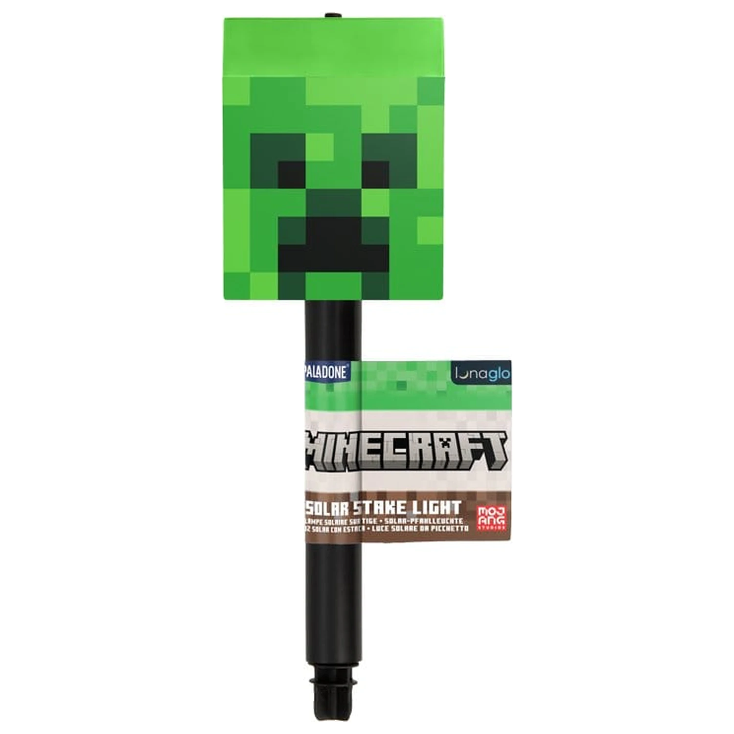 Minecraft LunaGlo Lampa solarna Creeper do wbijania w ziemię zdjęcie produktu