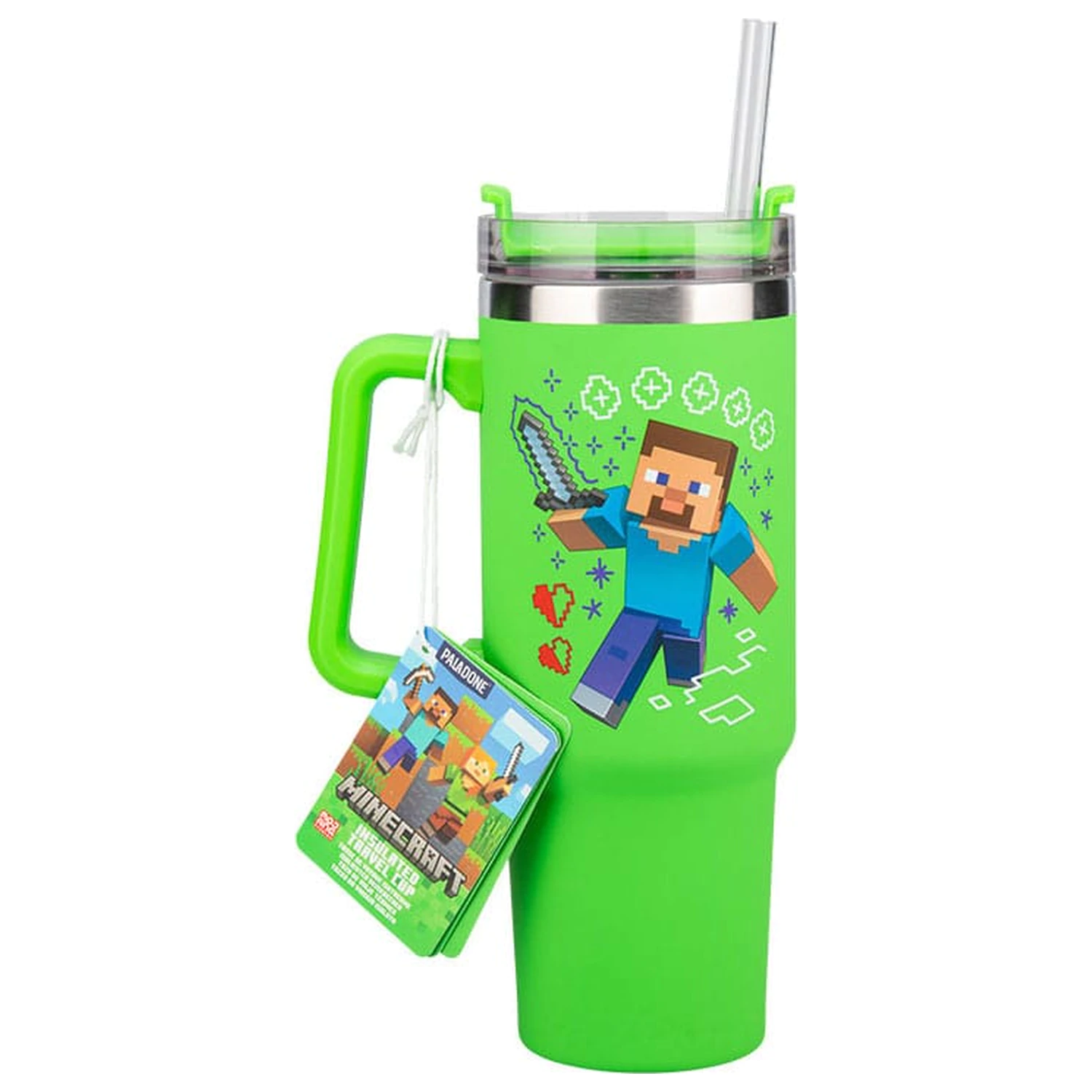 Minecraft Wielofunkcyjny Kubek Podróżny Zielony zdjęcie produktu