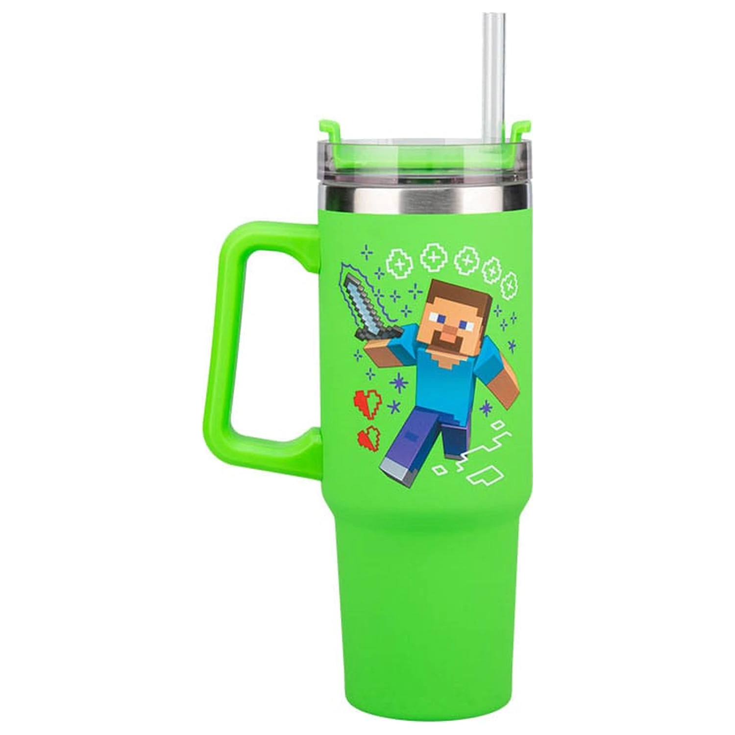 Minecraft Wielofunkcyjny Kubek Podróżny Zielony zdjęcie produktu