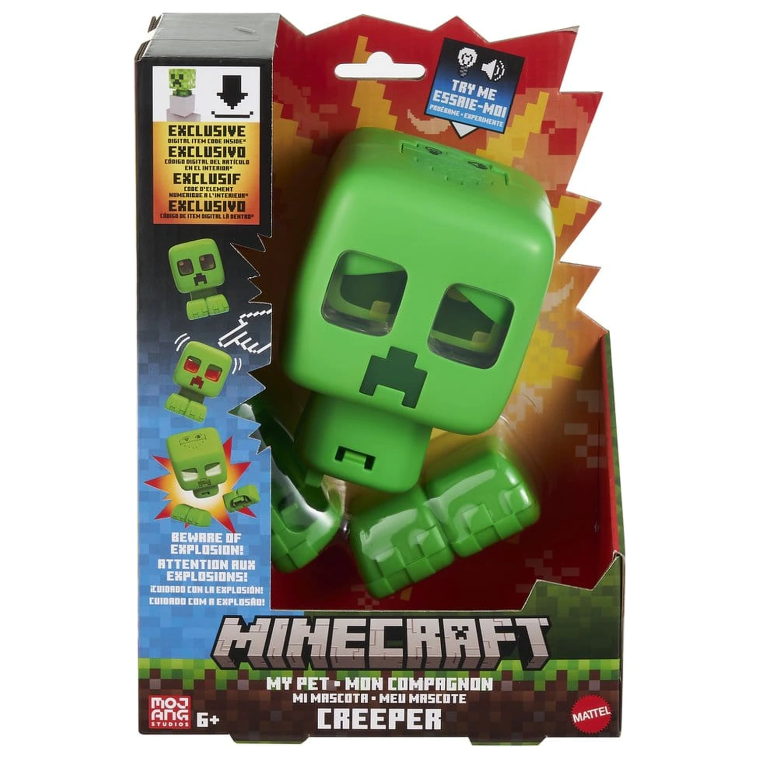 Minecraft Interaktywna Figurka My Pet Creeper 14 cm zdjęcie produktu