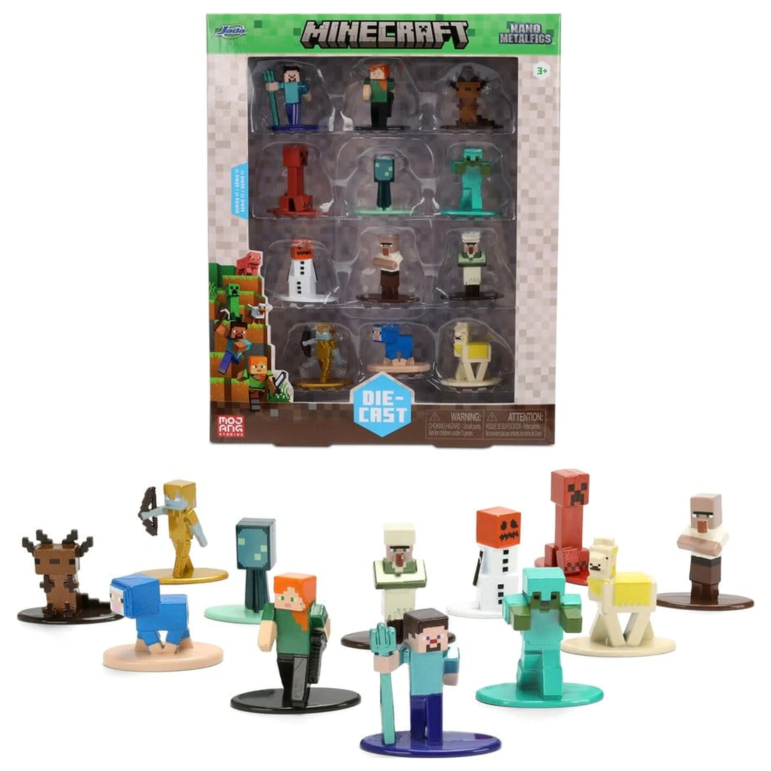 Minecraft Nano Metalfigs Mini Figurki 12-pak zdjęcie produktu