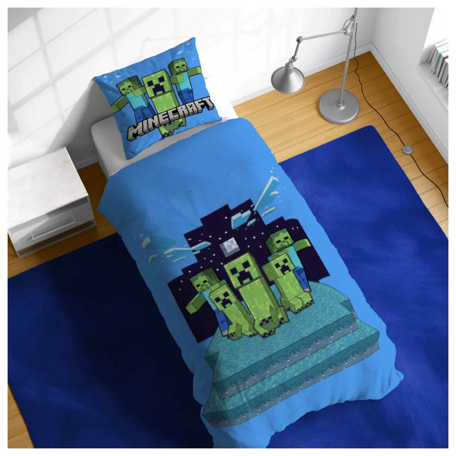 Minecraft Night Schemes Poszwa na kołdrę zdjęcie produktu