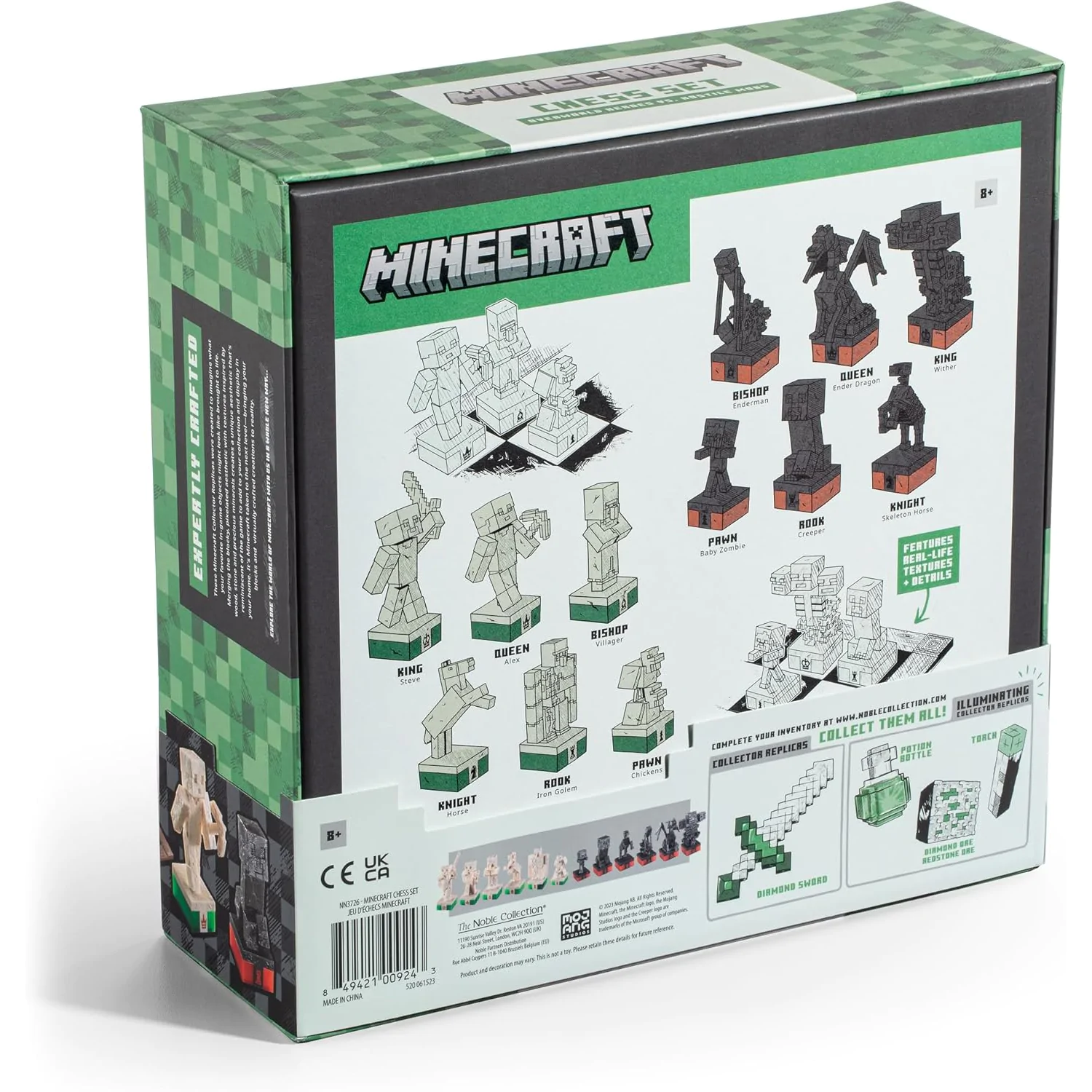 Minecraft Zestaw Szachowy Overworld Heroes kontra Hostile Mobs zdjęcie produktu