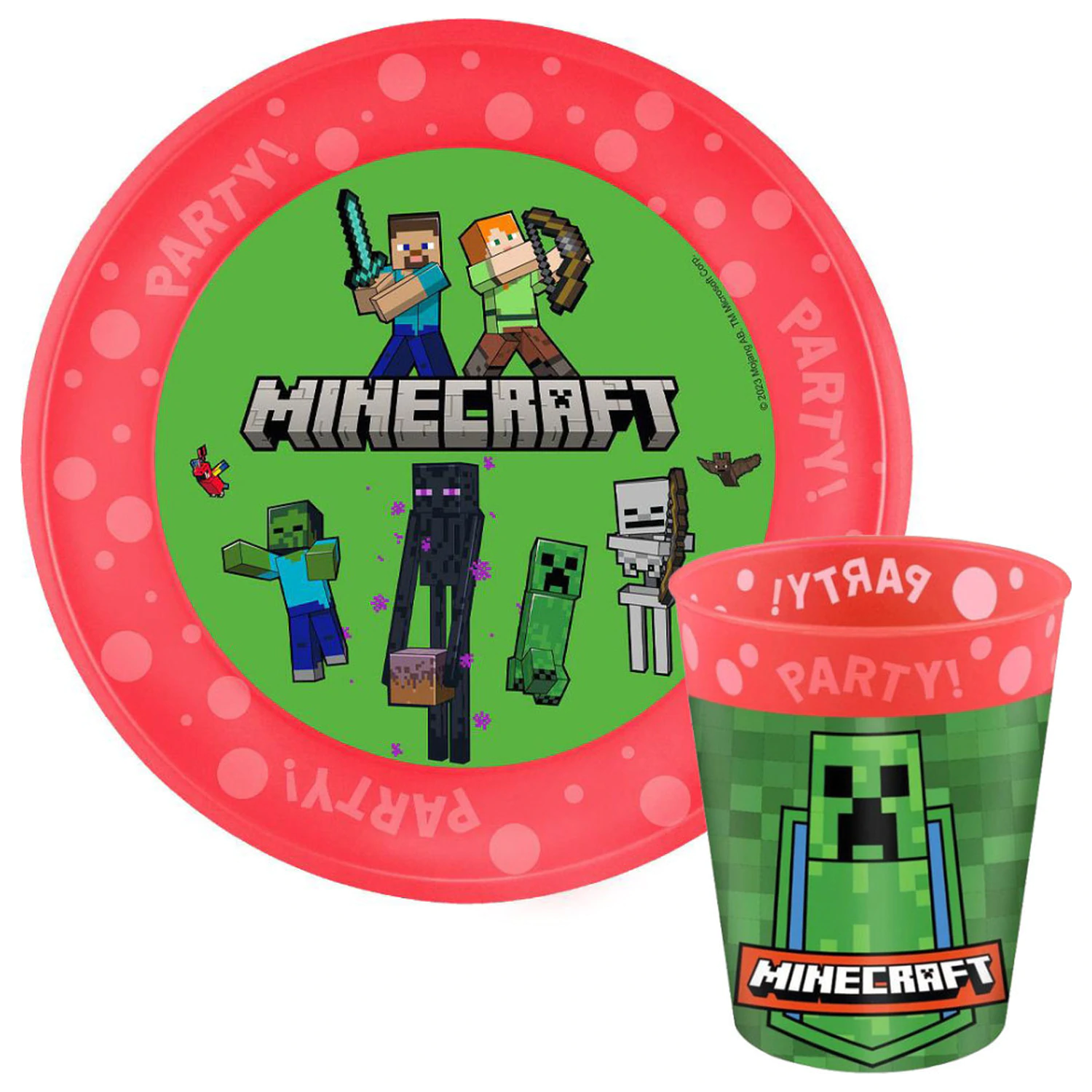 Minecraft Party zestaw z mikroplastiku zdjęcie produktu