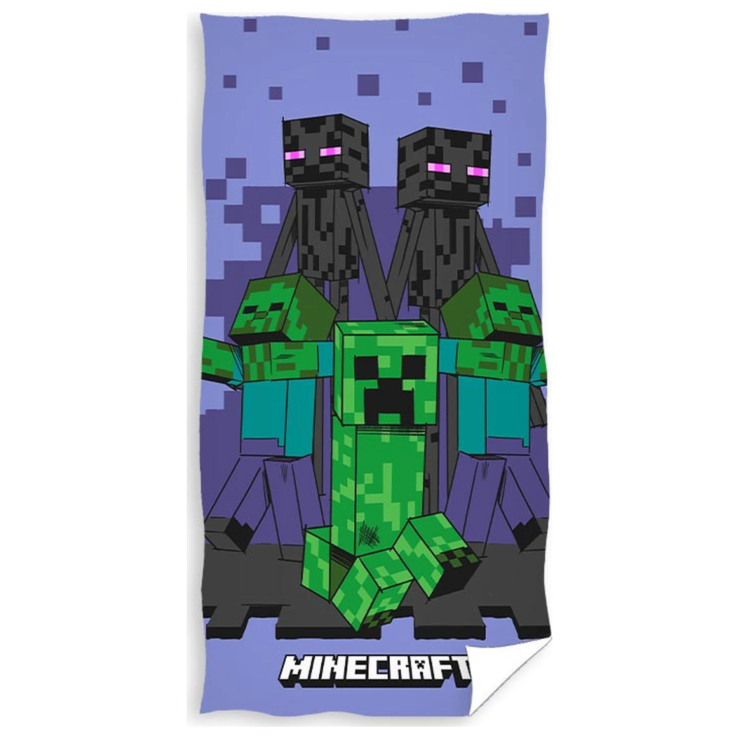 Minecraft Purple Attack ręcznik zdjęcie produktu