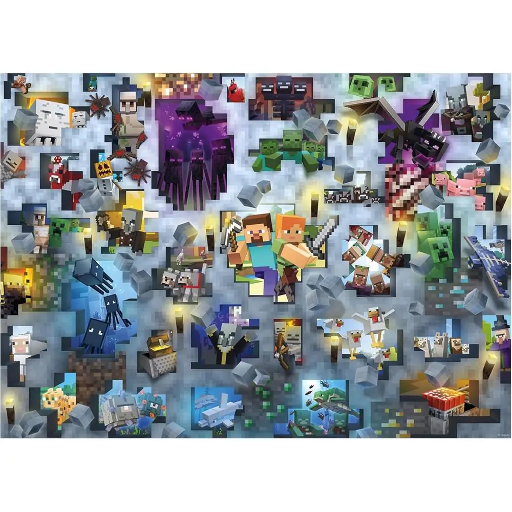 Puzzle Minecraft 1000 elementów zdjęcie produktu