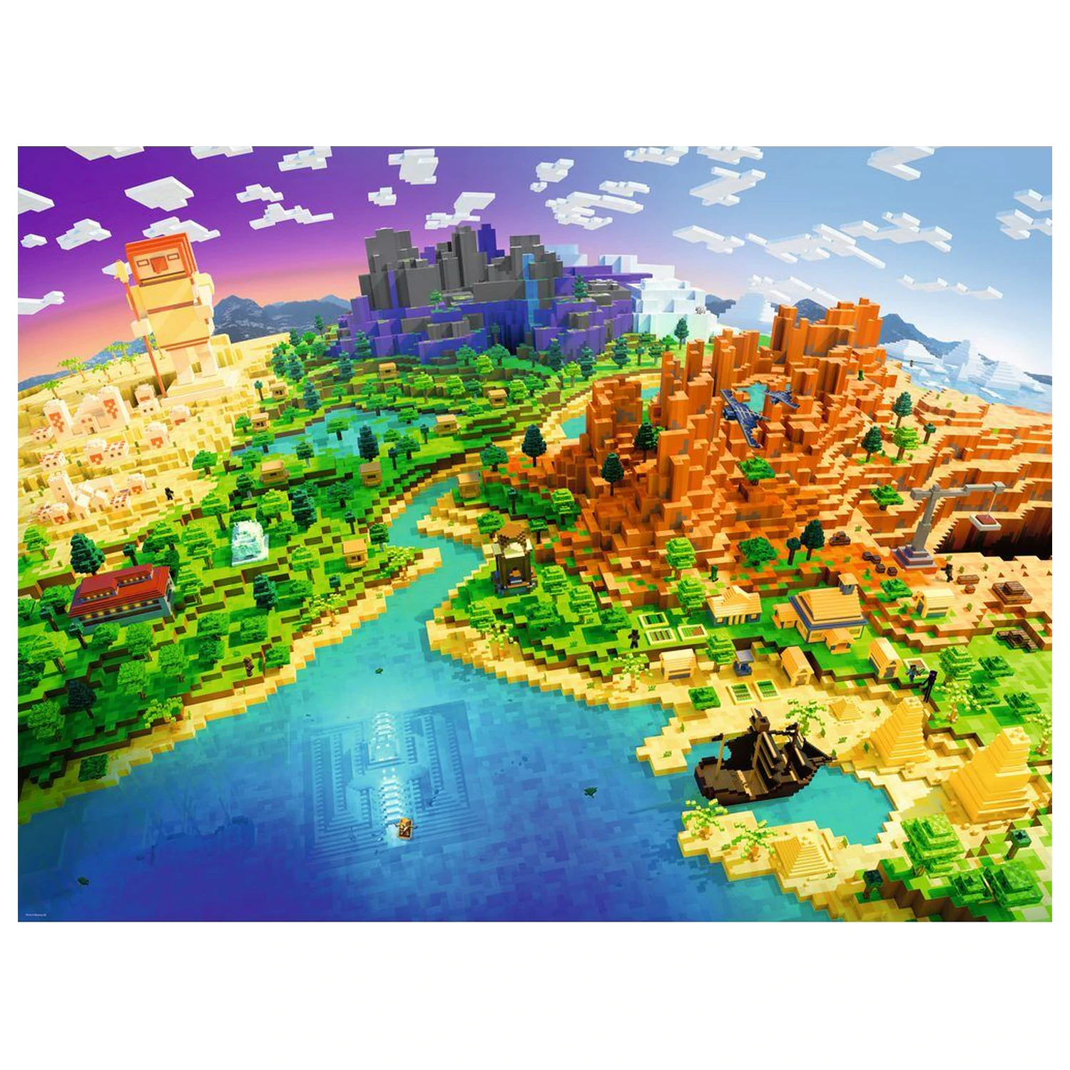 Minecraft puzzle 1500 elementów zdjęcie produktu