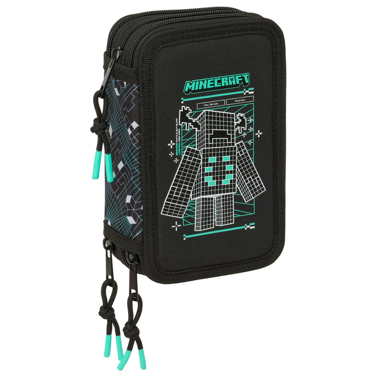 Minecraft potrójny piórnik Screen 37 elementów zdjęcie produktu