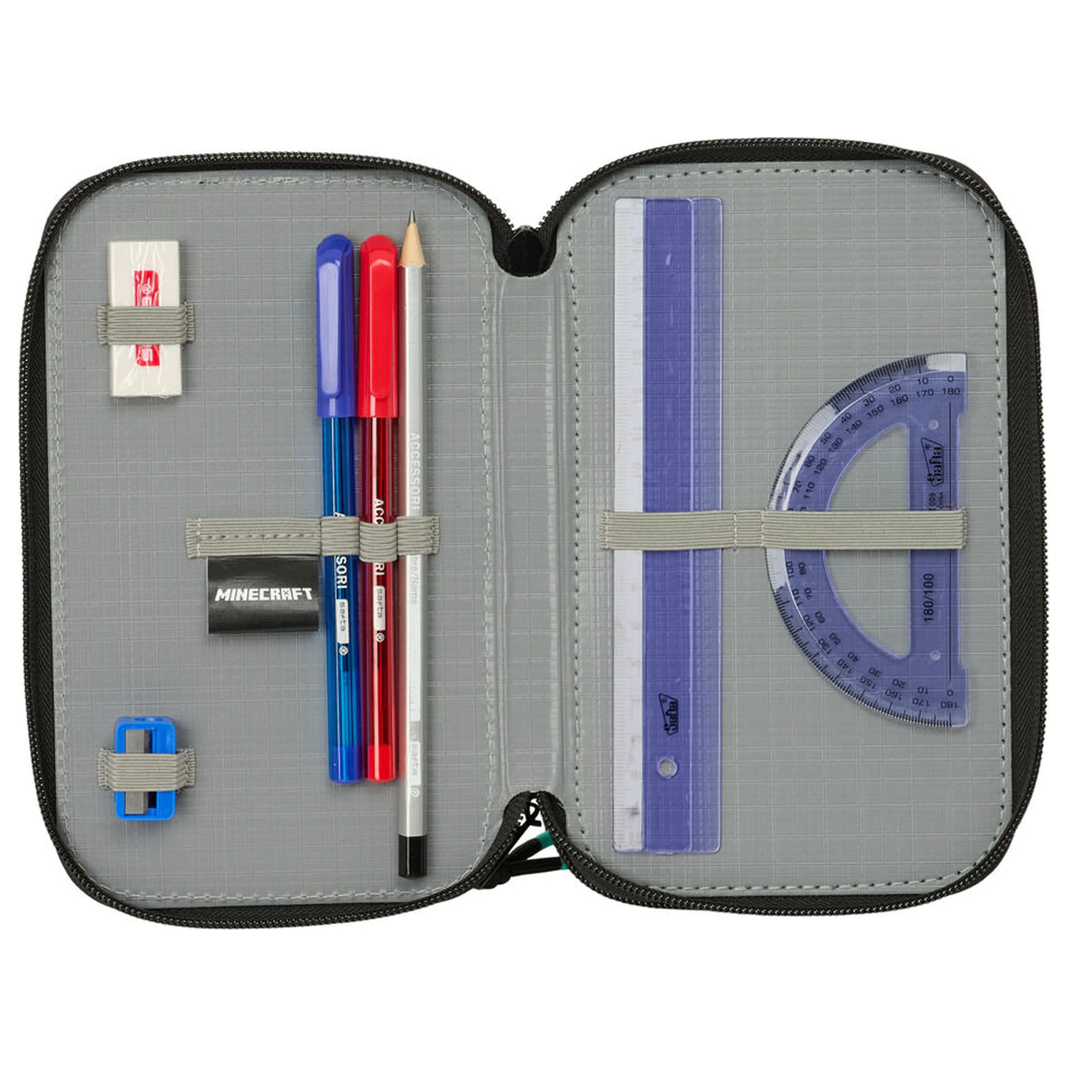 Minecraft potrójny piórnik Screen 37 elementów zdjęcie produktu